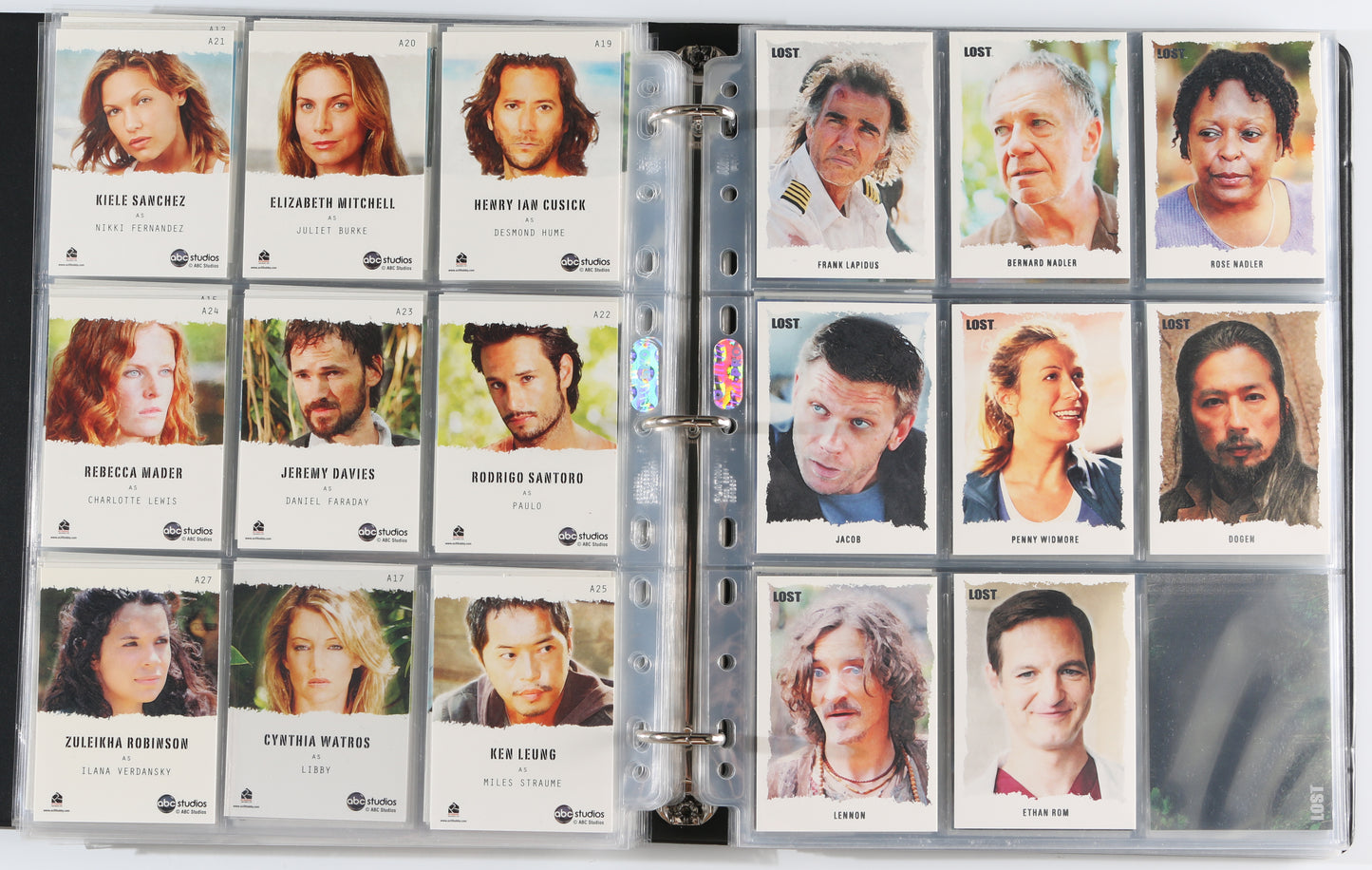 
                  
                    LOST Rittenhouse Trading Cards 315pc LOT with 59 Cards Signed by Harold Perrineau, Yunjin Kim, Daniel Dae Kim, Henry Ian Cusick, Terry O'Quinn, Michael Emerson, Cynthia Watros, Michelle Rodriguez, Ken Leung, Francis Chau, Tana Raymonde, & More
                  
                