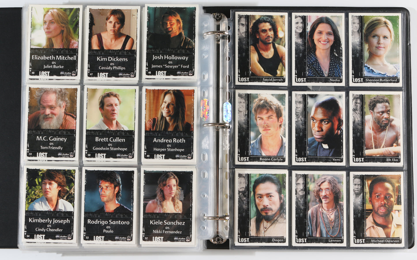 
                  
                    LOST Rittenhouse Trading Cards 315pc LOT with 59 Cards Signed by Harold Perrineau, Yunjin Kim, Daniel Dae Kim, Henry Ian Cusick, Terry O'Quinn, Michael Emerson, Cynthia Watros, Michelle Rodriguez, Ken Leung, Francis Chau, Tana Raymonde, & More
                  
                