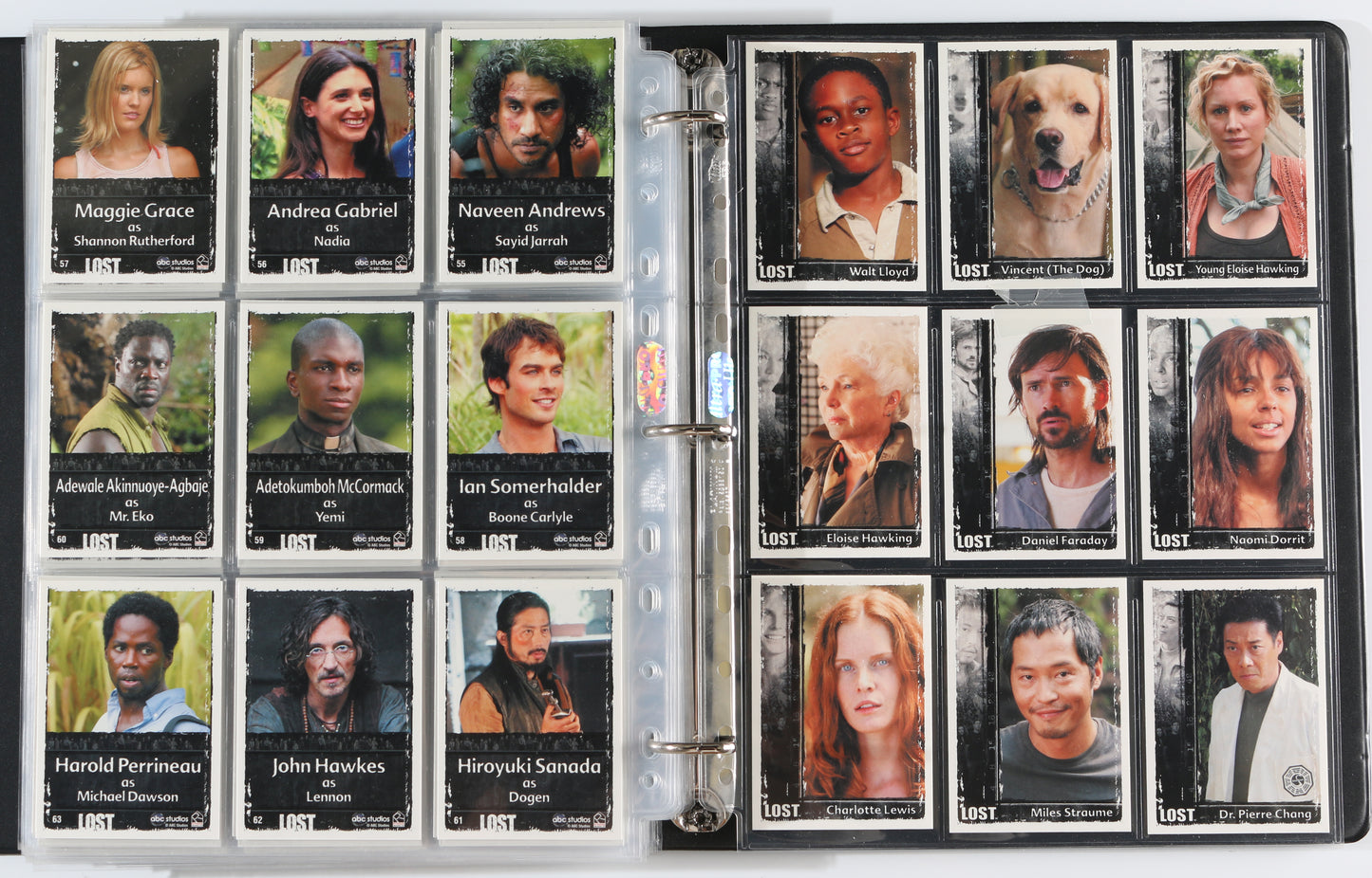 
                  
                    LOST Rittenhouse Trading Cards 315pc LOT with 59 Cards Signed by Harold Perrineau, Yunjin Kim, Daniel Dae Kim, Henry Ian Cusick, Terry O'Quinn, Michael Emerson, Cynthia Watros, Michelle Rodriguez, Ken Leung, Francis Chau, Tana Raymonde, & More
                  
                