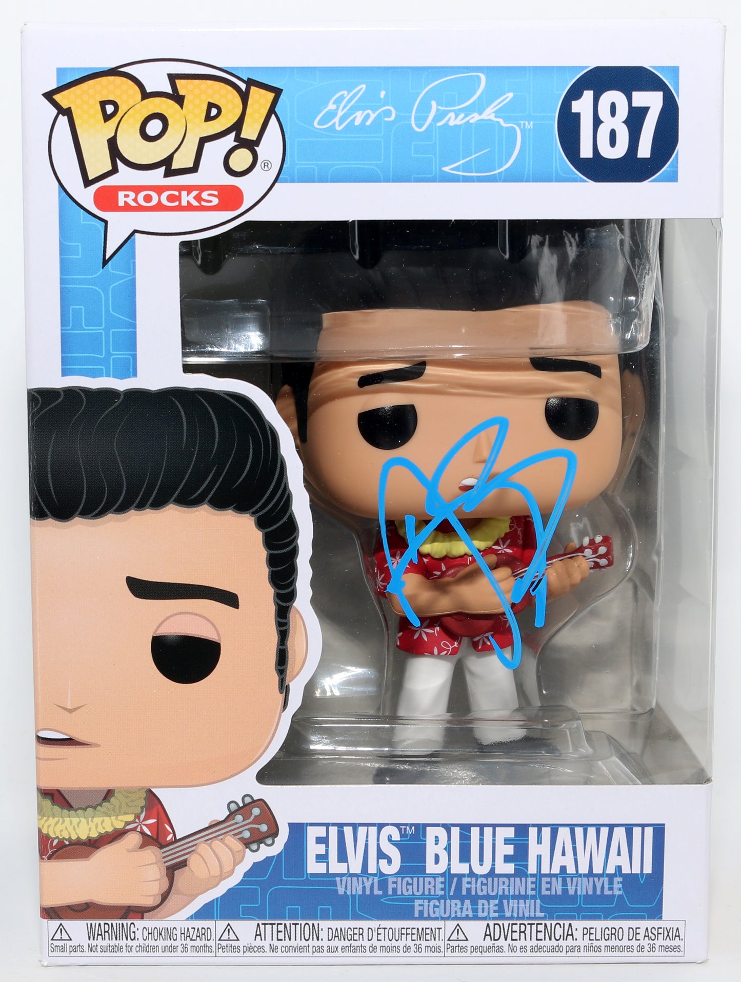 
                  
                    Austin Butler as Elvis Presley in Baz Luhrmann's Elvis Signed Funko POP! #187
                  
                