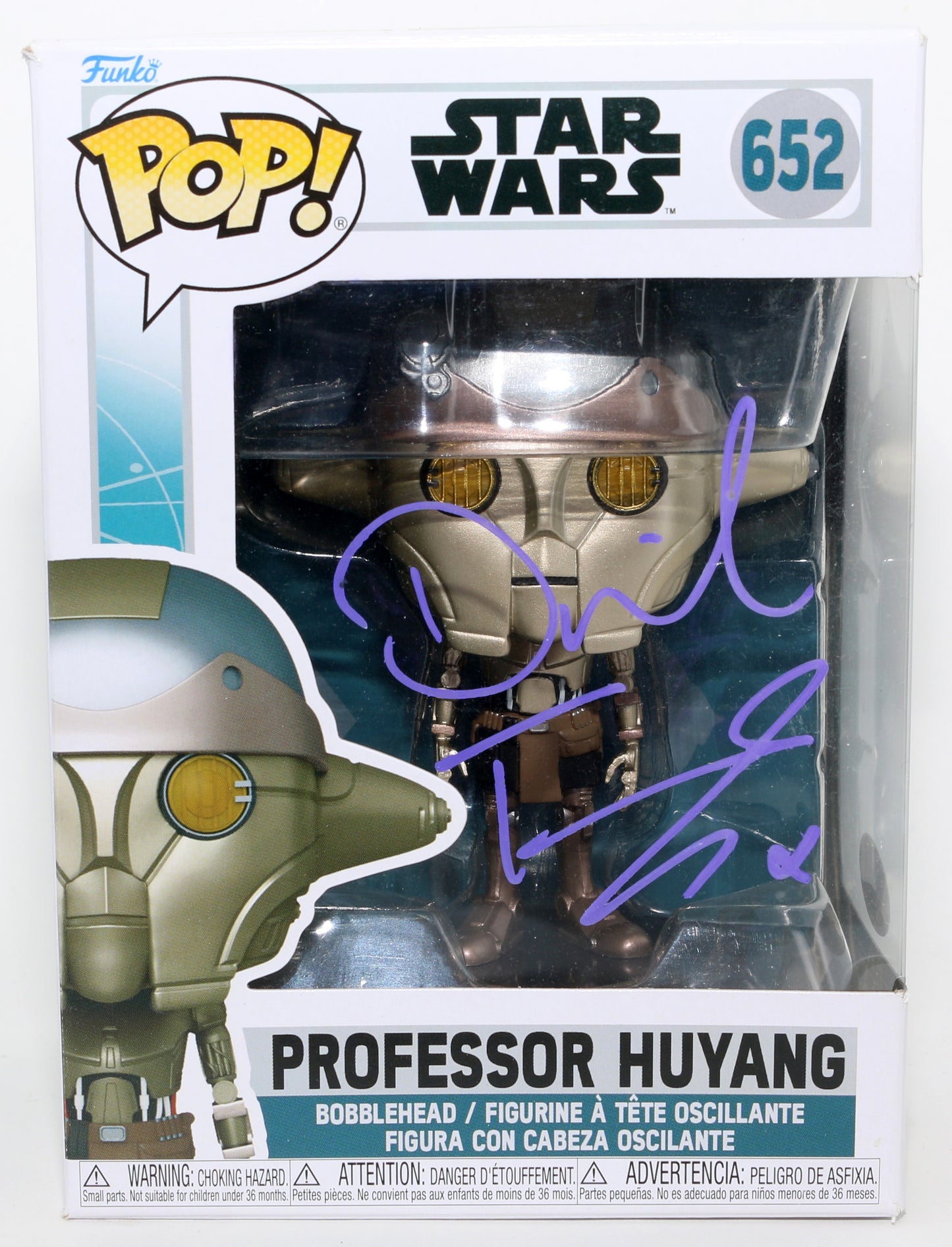 
                  
                    David Tennant as Professor Huyang in Star Wars: Ahsoka (JSA) Signed Funko POP! #652
                  
                