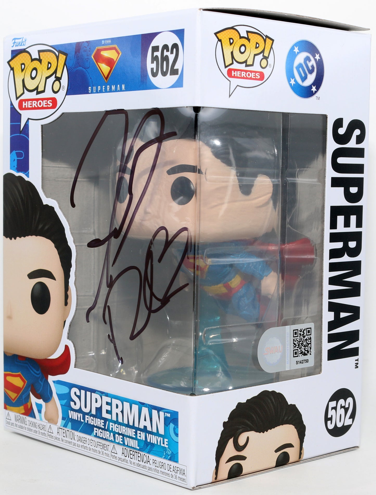 
                  
                    David Corenswet as Superman & Rachel Brosnahan as Lois Lane in James Gunn's Superman (SWAU) Signed Funko POP! #562
                  
                