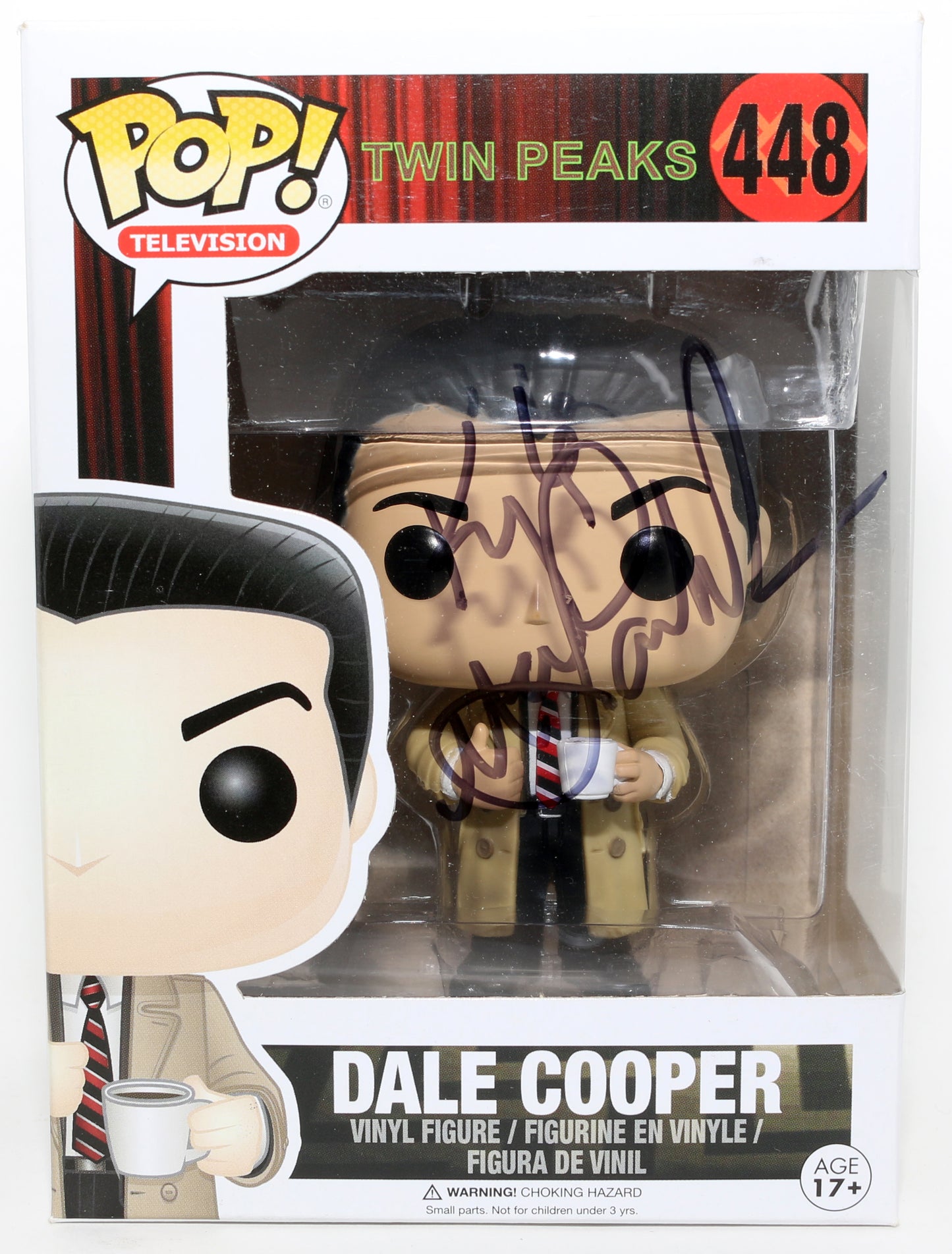 
                  
                    Kyle MacLachlan as Dale Cooper in Twin Peaks Signed Funko POP! #448
                  
                