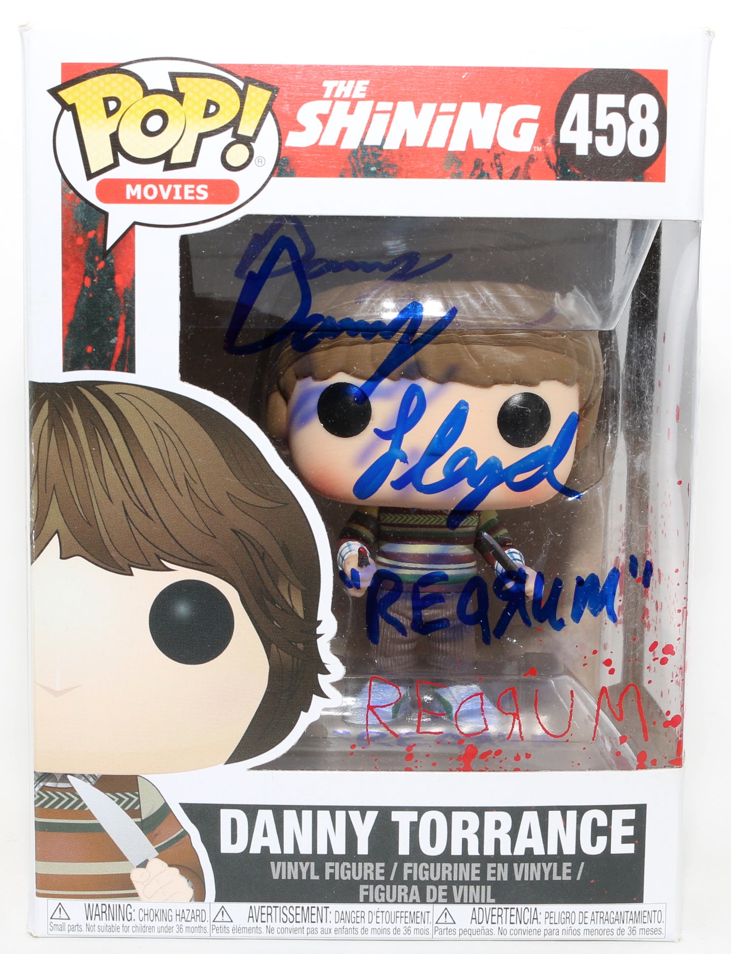 
                  
                    Danny Lloyd as Danny Torrance in The Shining Signed Funko POP! #458 with Quote
                  
                