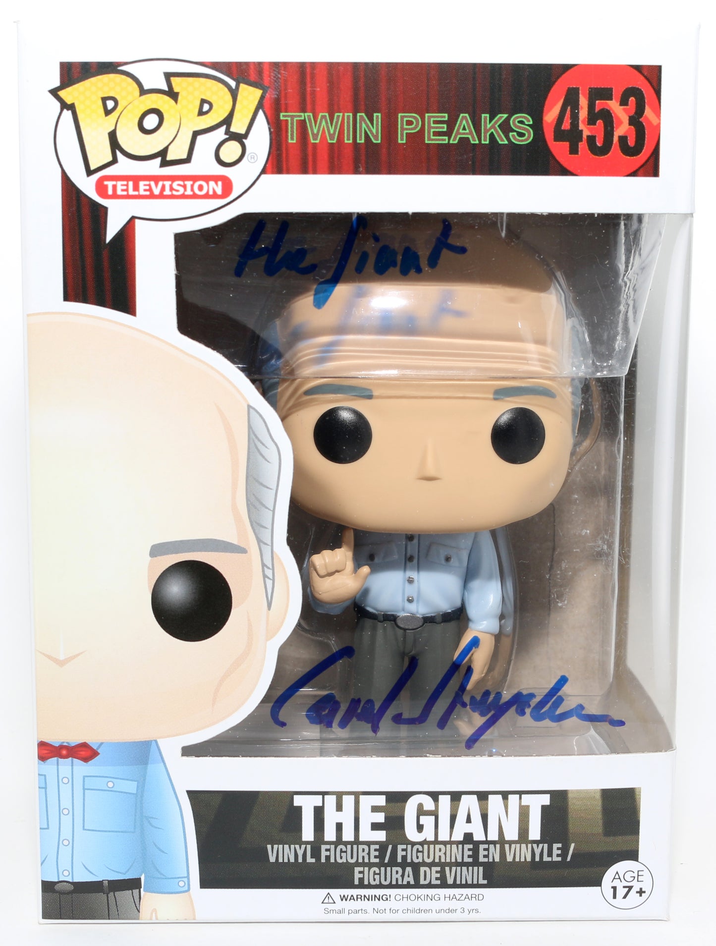 
                  
                    Carel Struycken as The Giant in Twin Peaks Signed Funko POP! #453 with Character Name
                  
                