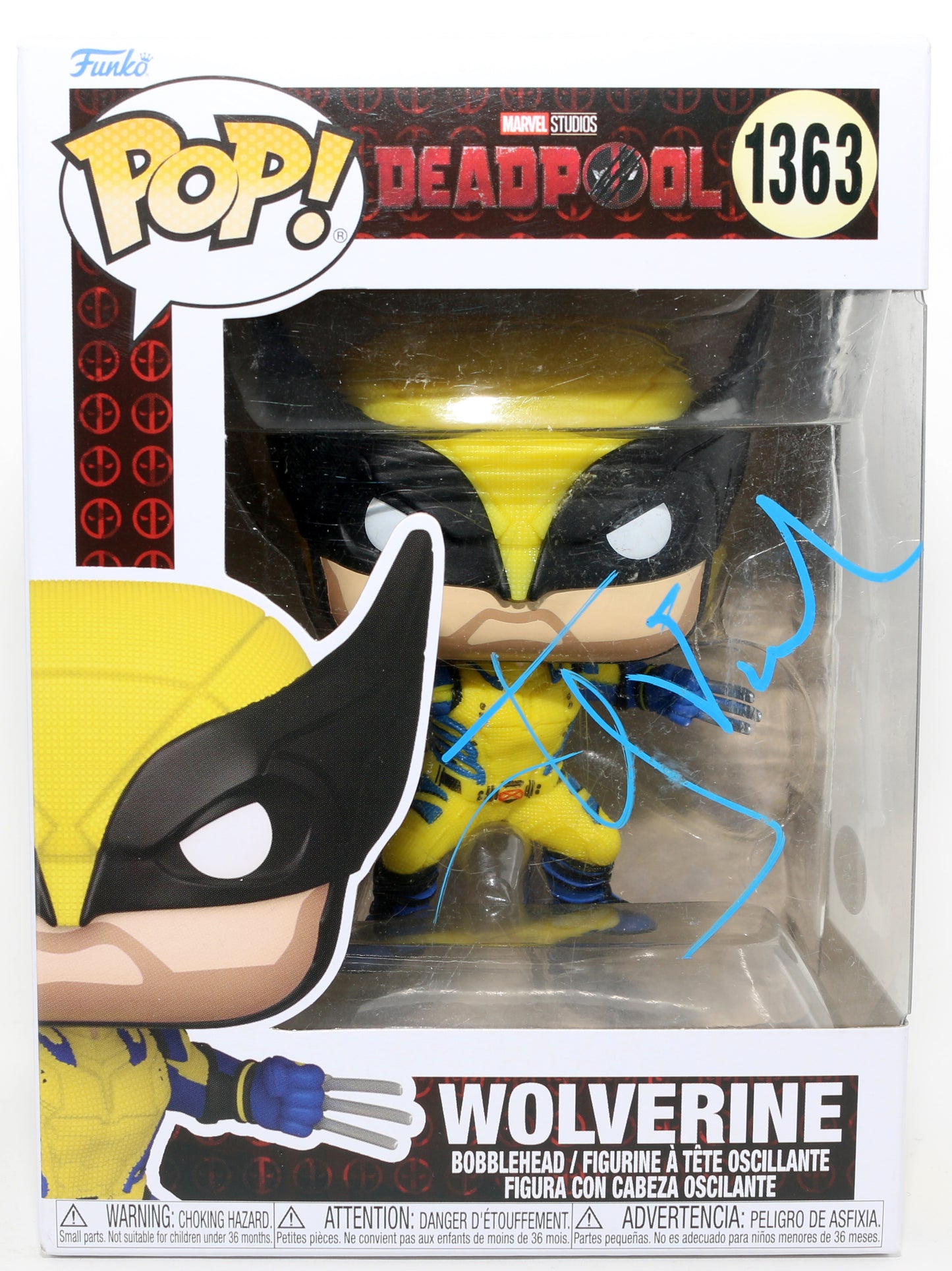 
                  
                    Hugh Jackman as Wolverine in Deadpool & Wolverine (JSA) Signed Funko POP! #1363
                  
                