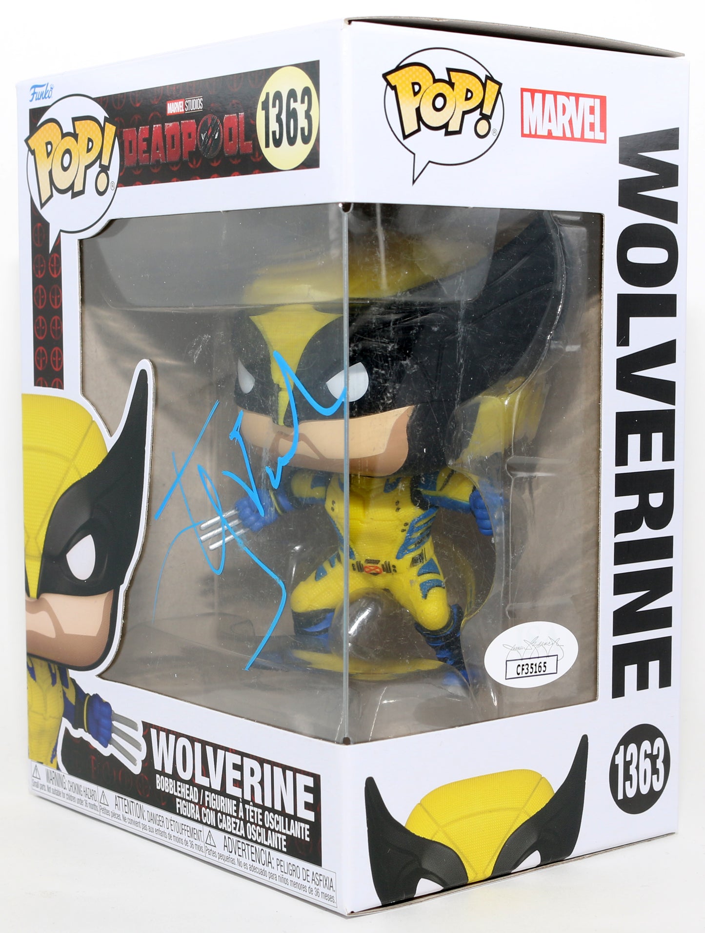
                  
                    Hugh Jackman as Wolverine in Deadpool & Wolverine (JSA) Signed Funko POP! #1363
                  
                