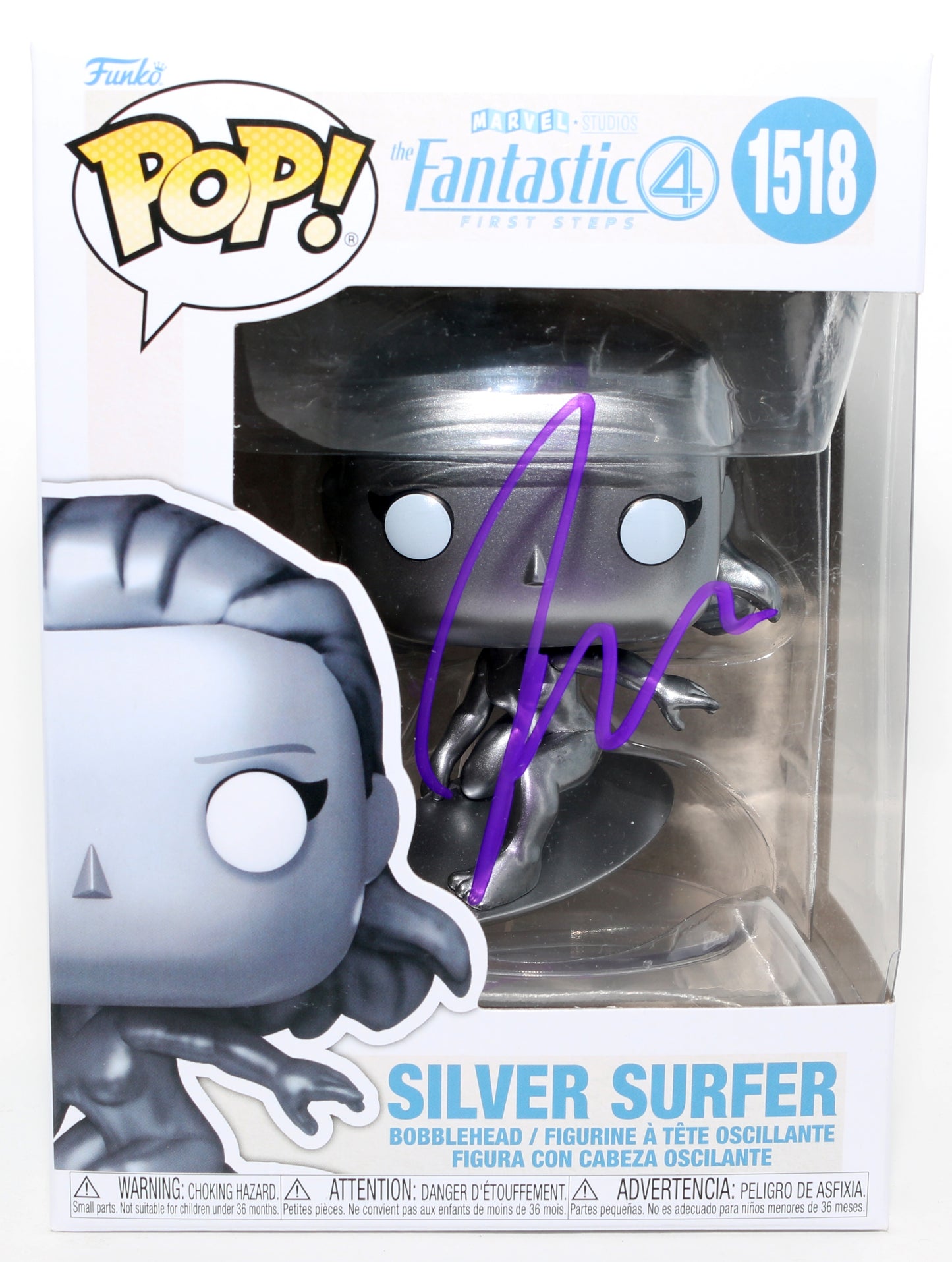 
                  
                    Julia Garner as Shalla-Bal / Silver Surfer in The Fantastic Four: First Steps Signed Funko POP! #1518
                  
                