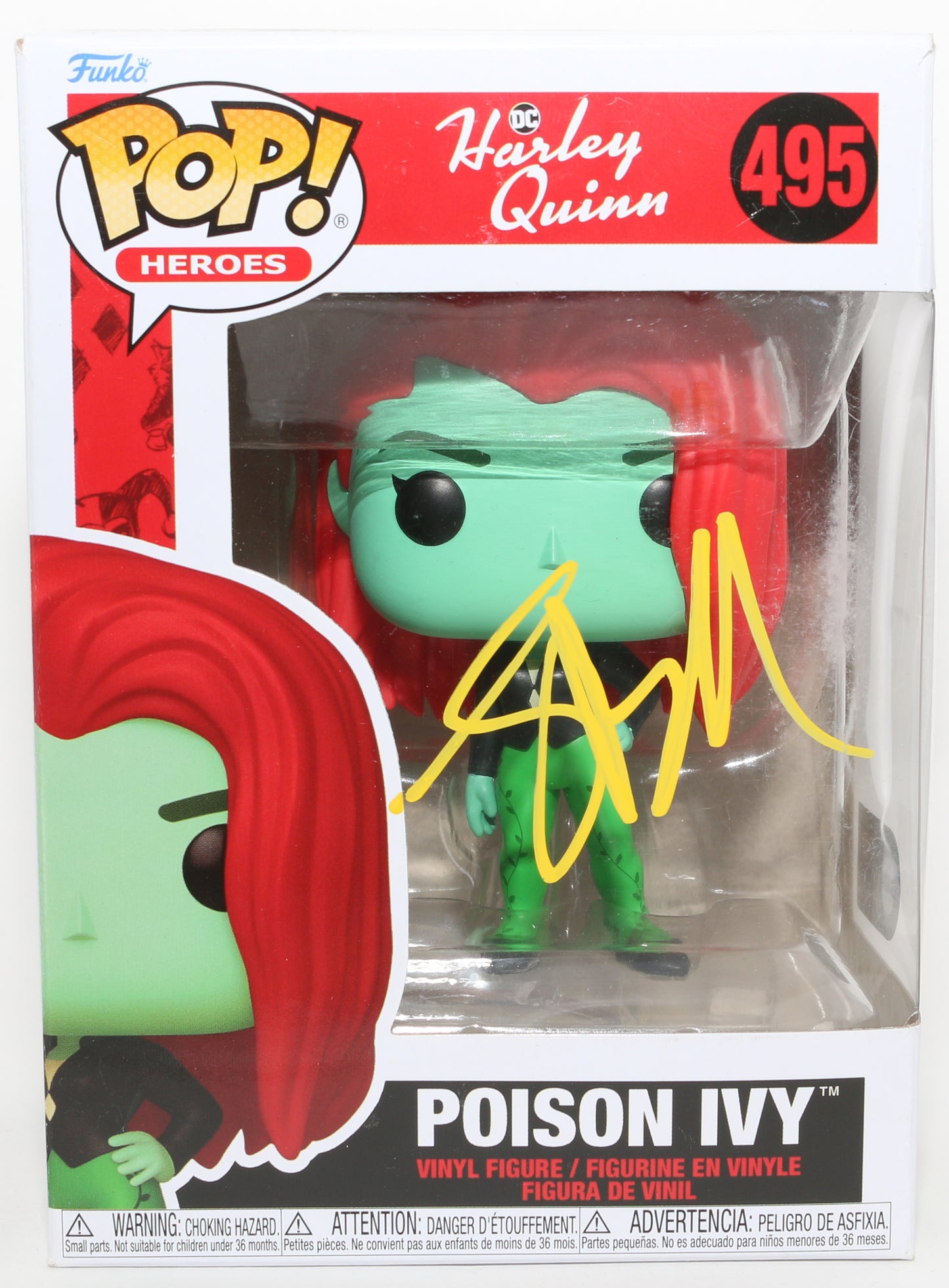 
                  
                    Lake Bell as Poison Ivy in DC's Harley Quinn (SWAU) Signed Funko POP! #495
                  
                