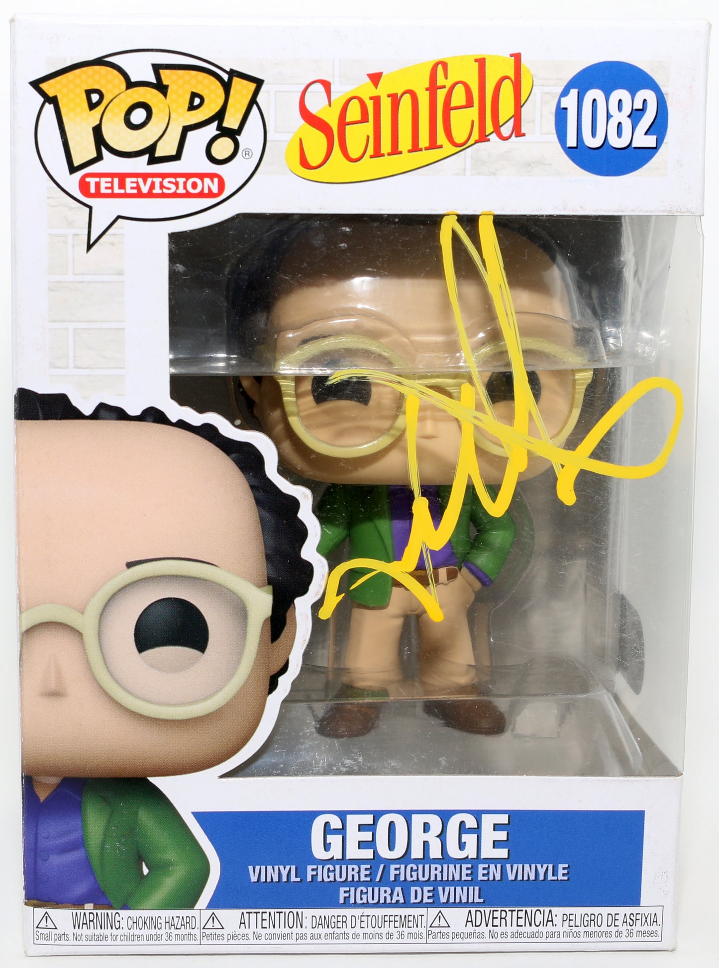
                  
                    Jason Alexander as George Costanza in Seinfeld (SWAU) Signed Funko POP! #1082
                  
                