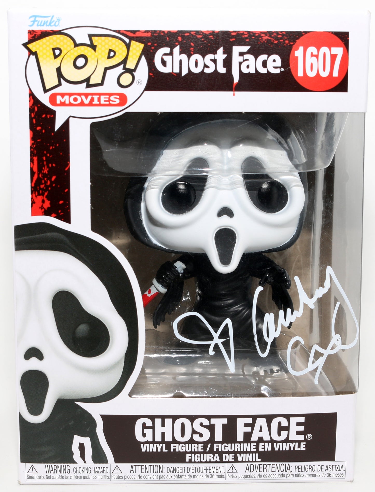 
                  
                    Courteney Cox as Gale Weathers in Scream Ghost Face (SWAU) Signed Funko POP! #1607
                  
                