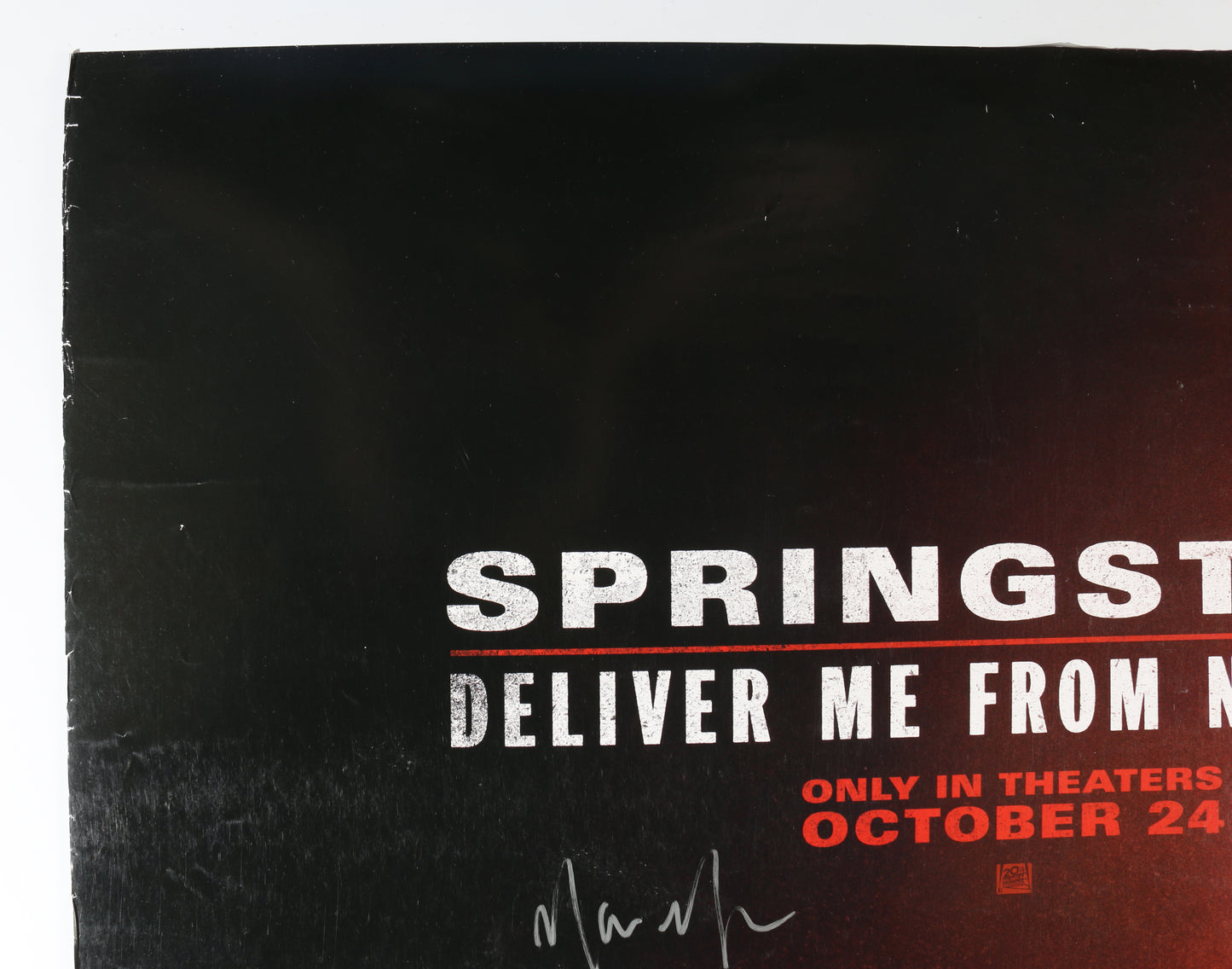 
                  
                    Springsteen: Deliver Me from Nowhere 27x40 Poster Cast Signed by Bruce Springsteen, Jeremy Allen White, Odessa Young, Jeremy Strong, Marc Maron, Composer: Jeremiah Fraites, Producer: Eric Robinson, Director: Scott Cooper
                  
                