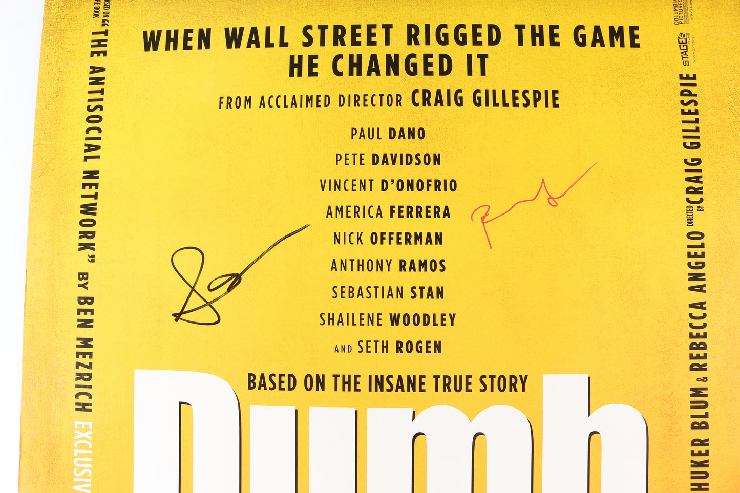 
                  
                    Paul Dano as Keith Gill & Seth Rogan as Gabe Plotkin in Dumb Money Signed 27x40 Poster
                  
                