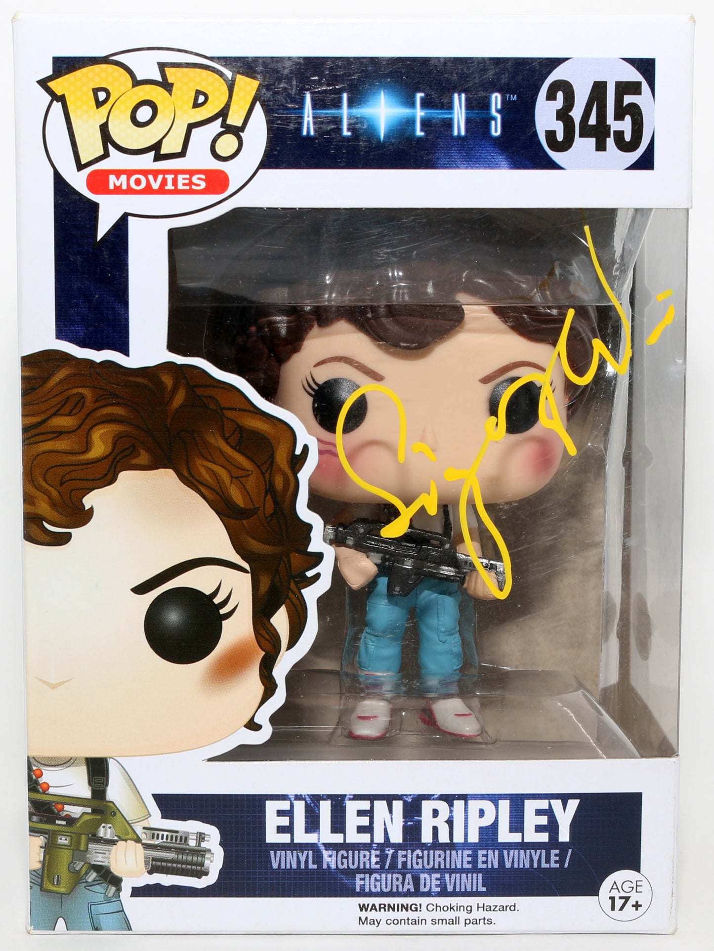 
                  
                    Sigourney Weaver as Ellen Ripley in Aliens Signed Funko POP! #345
                  
                