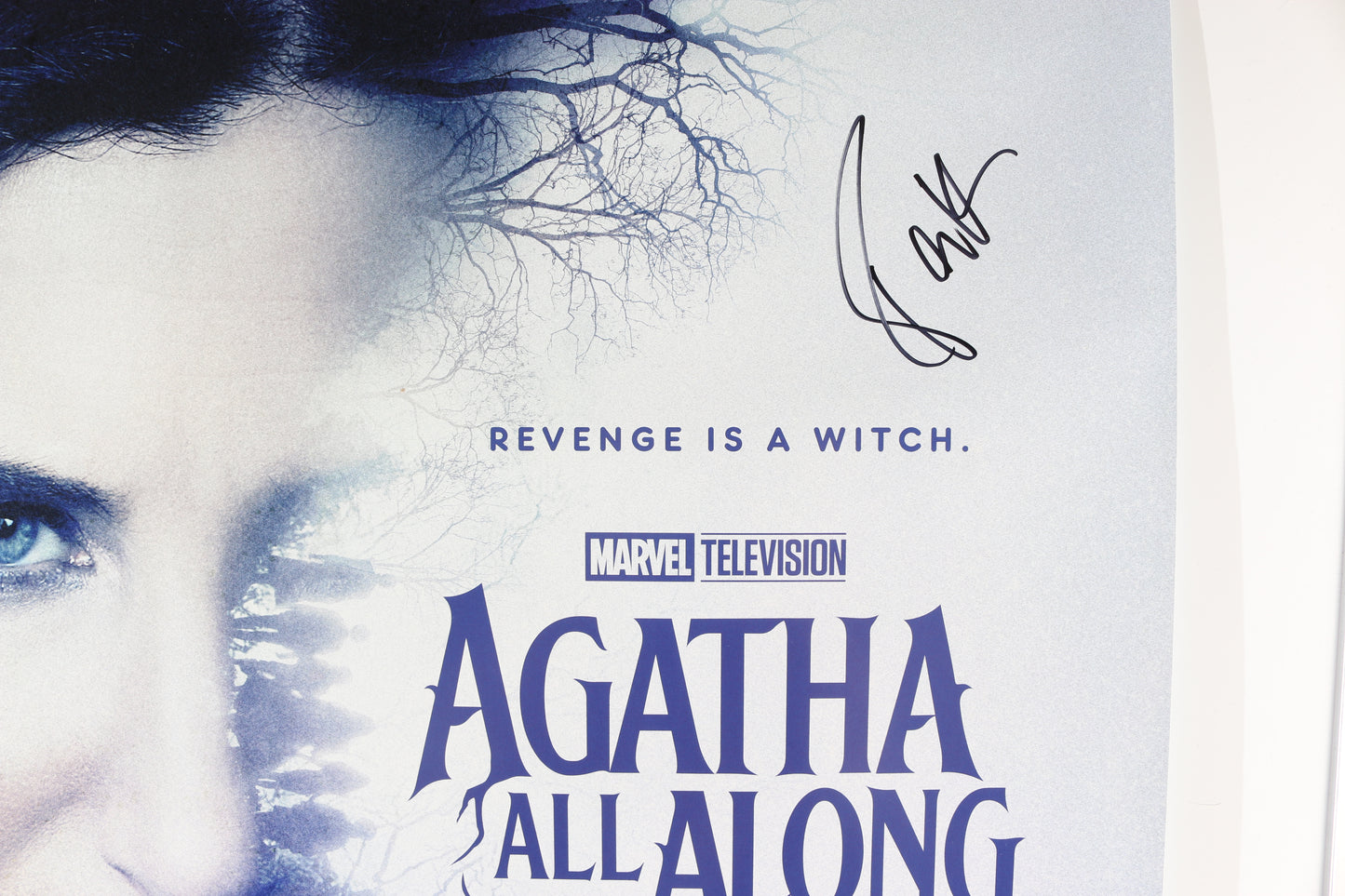 
                  
                    Agatha All Along 27x40 Poster Cast Signed by Kathryn Hahn, Joe Locke, Sasheer Zamata, & Aubrey Plaza with Character Names & Sketch
                  
                