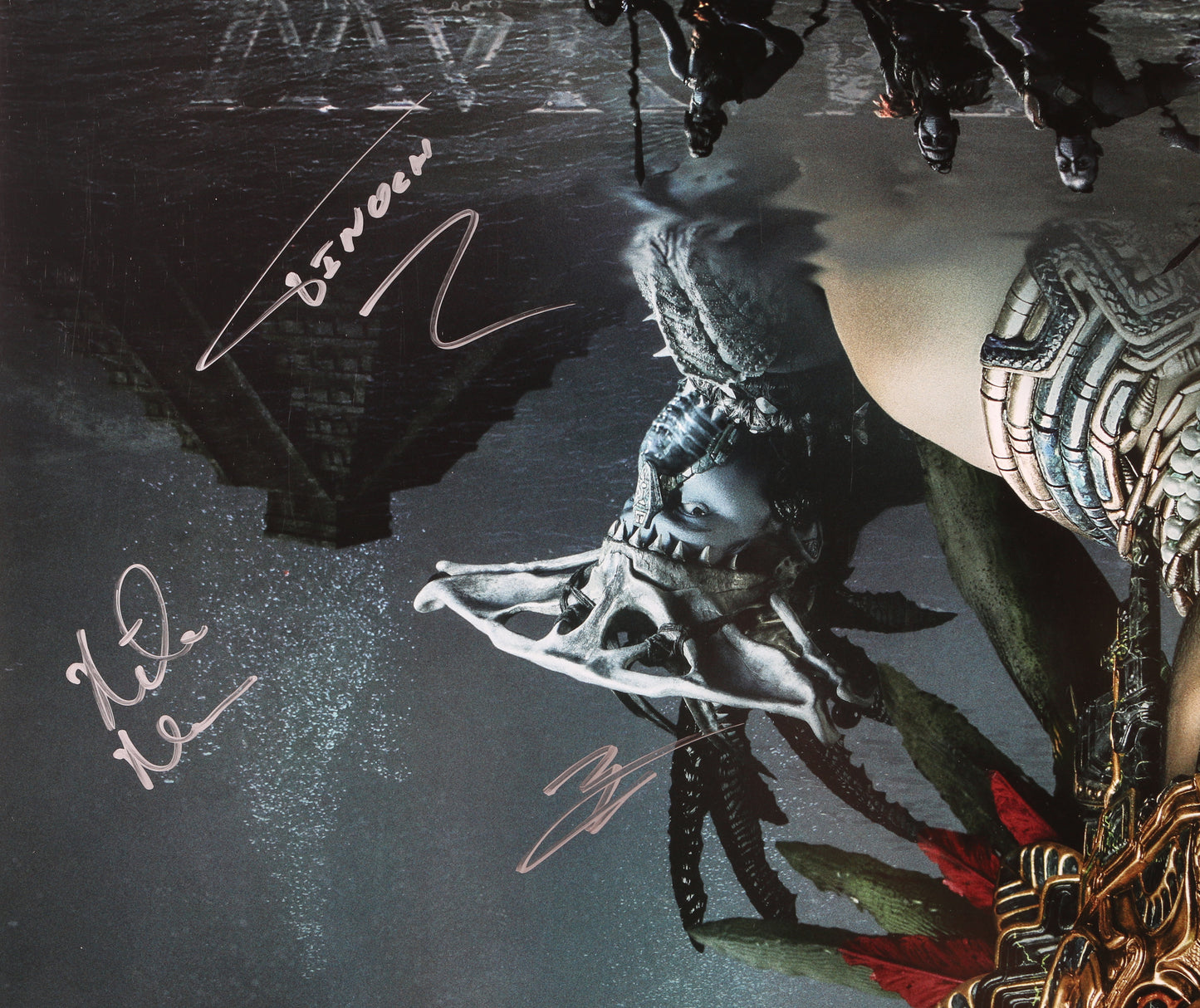 
                  
                    Black Panther: Wakanda Forever 27x40 Poster Cast Signed by Lupita Nyongo, Danai Gurira, Angela Bassett, Tenoch Huerta, Dominique Thorne, Alex Livinalli, Mabel Cadena, Producer: Nate Moore, Composer: Ludwig Göransson & Director: Ryan Coogler
                  
                