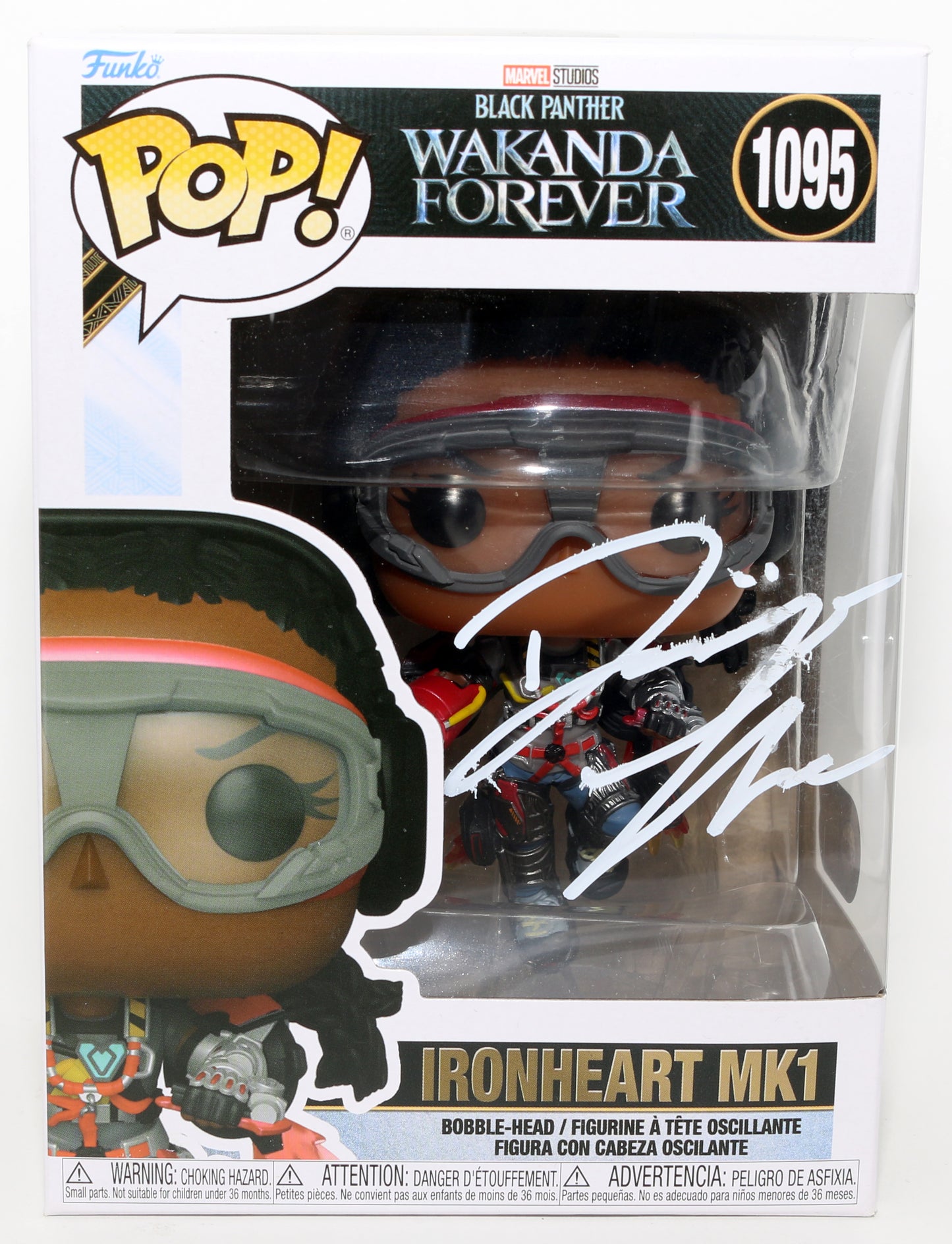 
                  
                    Dominique Thorne as Riri Williams / Ironheart in Black Panther: Wakanda Forever (SWAU) Signed Funko POP! #1095
                  
                