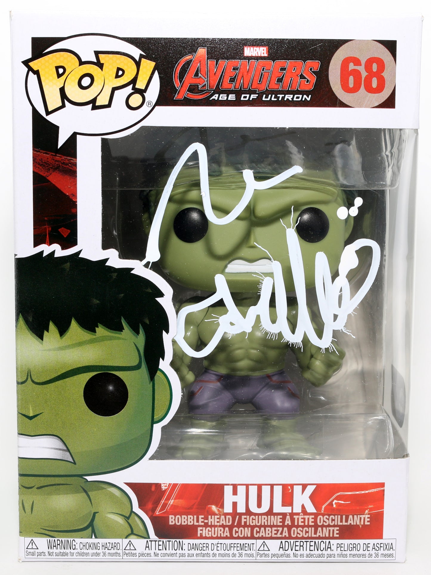 
                  
                    Mark Ruffalo as Hulk in Avengers: Age of Ultron (SWAU) Signed Funko POP! #68
                  
                