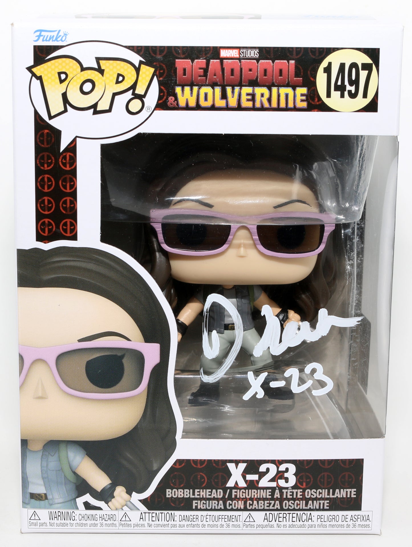 
                  
                    Dafne Keen as X-23 in Deadpool & Wolverine (Official Pix) Signed Funko POP! #1497 with Character Name
                  
                