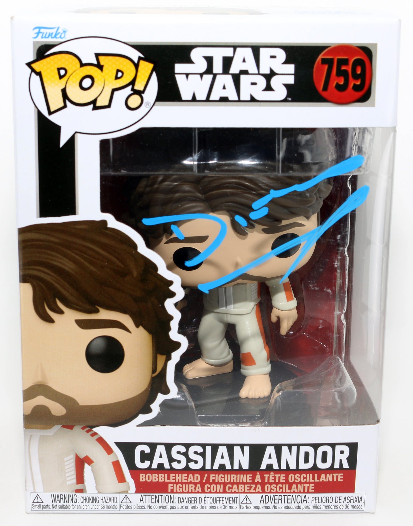 
                  
                    Diego Luna as Cassian Andor in Star Wars: Andor Signed Funko POP! #759
                  
                