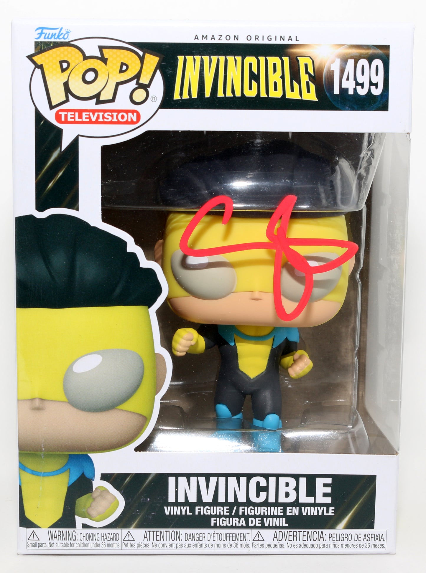 
                  
                    Steven Yeun as Invincible in Invincible Signed Funko POP! #1499
                  
                