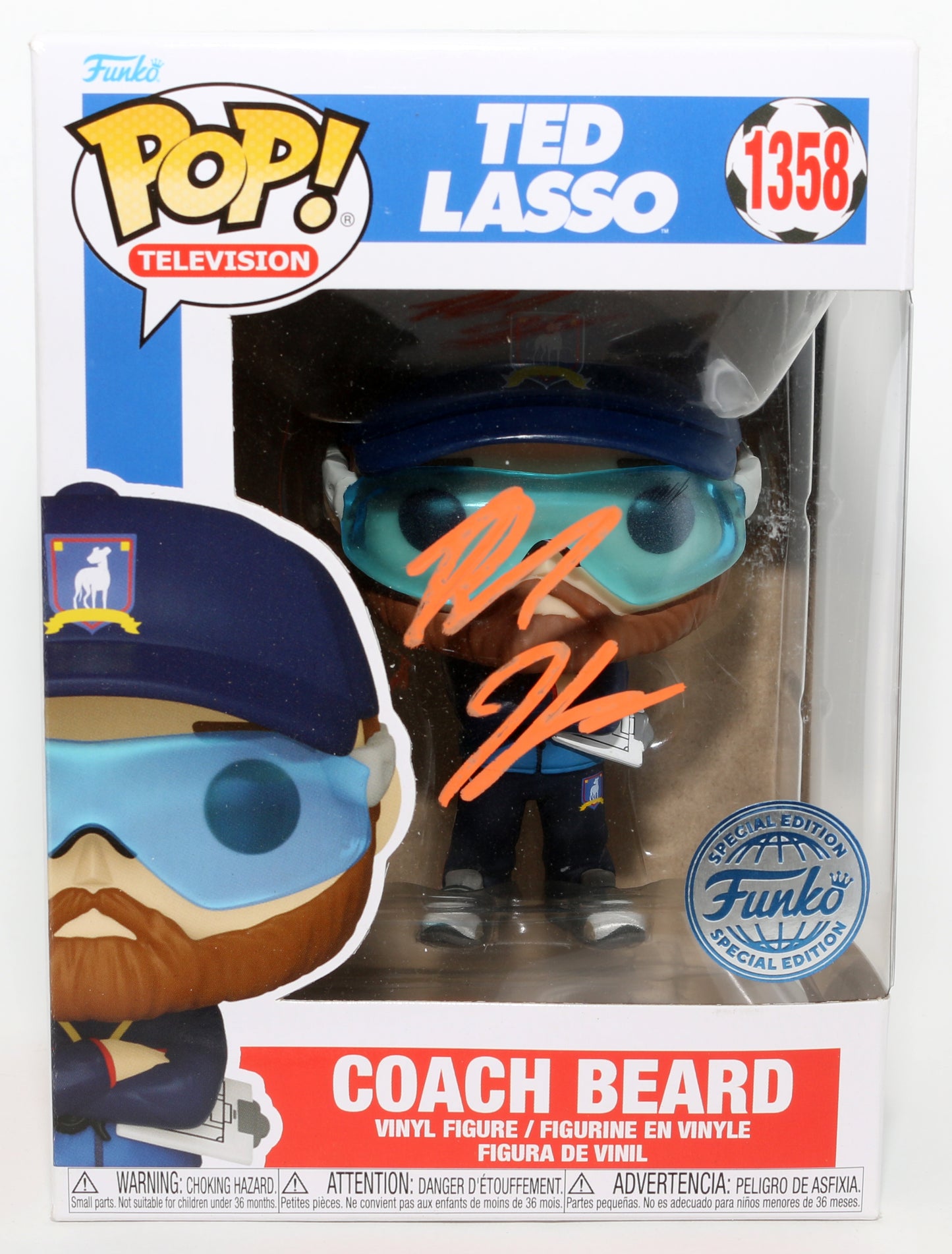 
                  
                    Brendan Hunt as Coach Beard in Ted Lasso Special Edition Signed Funko POP! #1358
                  
                