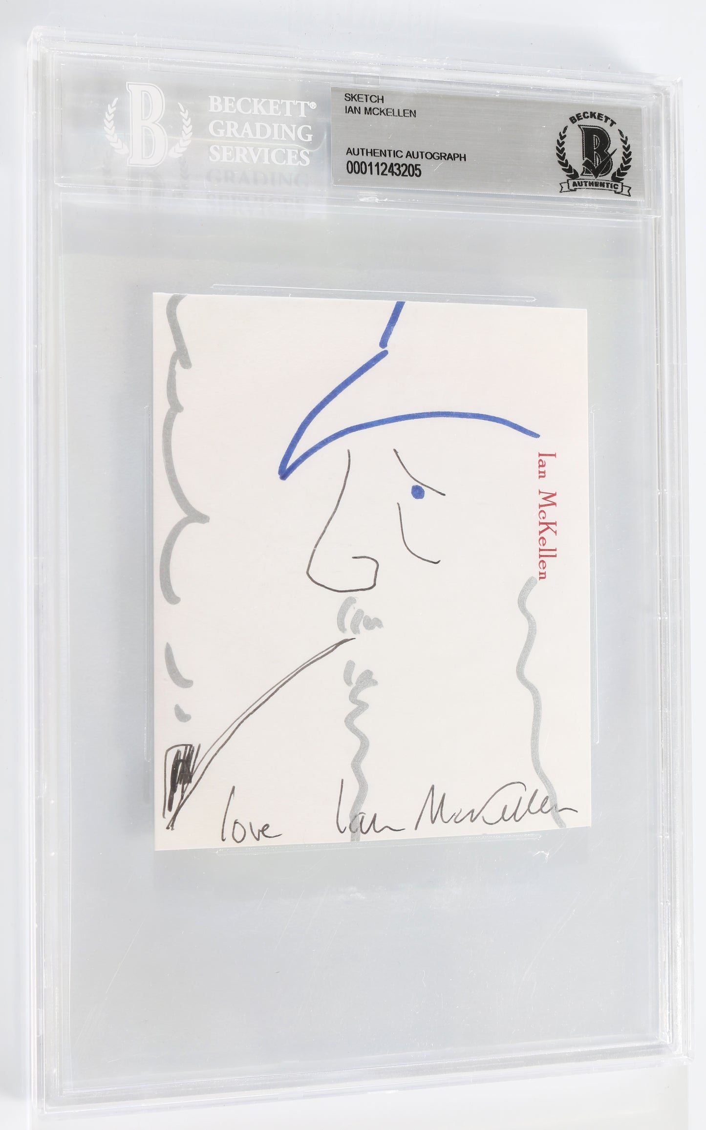 
                  
                    Gandalf the Grey / White from The Lord of the Rings (Beckett Slabbed) Signed Original Art Sketch by Ian McKellen
                  
                