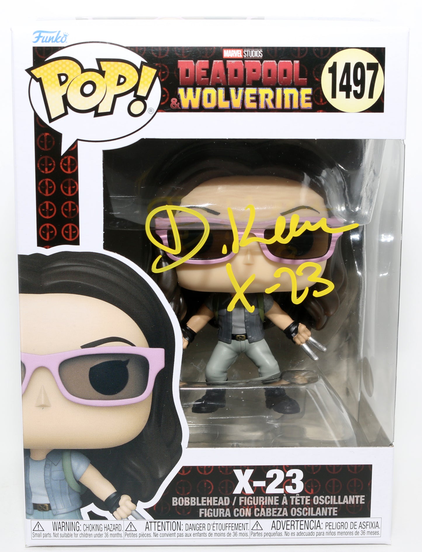 
                  
                    Dafne Keen as X-23 in Deadpool & Wolverine (JSA) Signed Funko POP! #1497 with Character Name
                  
                