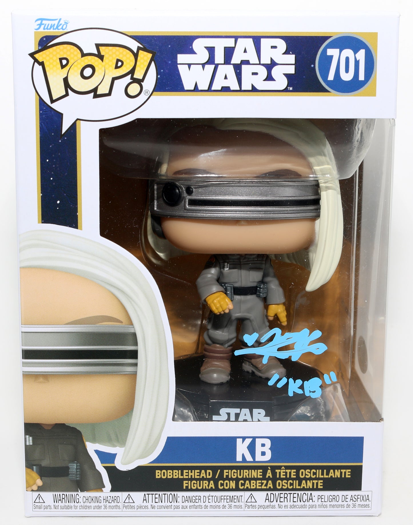 
                  
                    Kyriana Kratter as KB in Star Wars: Skeleton Crew (JSA) Signed Funko POP! #701 with Character Name
                  
                