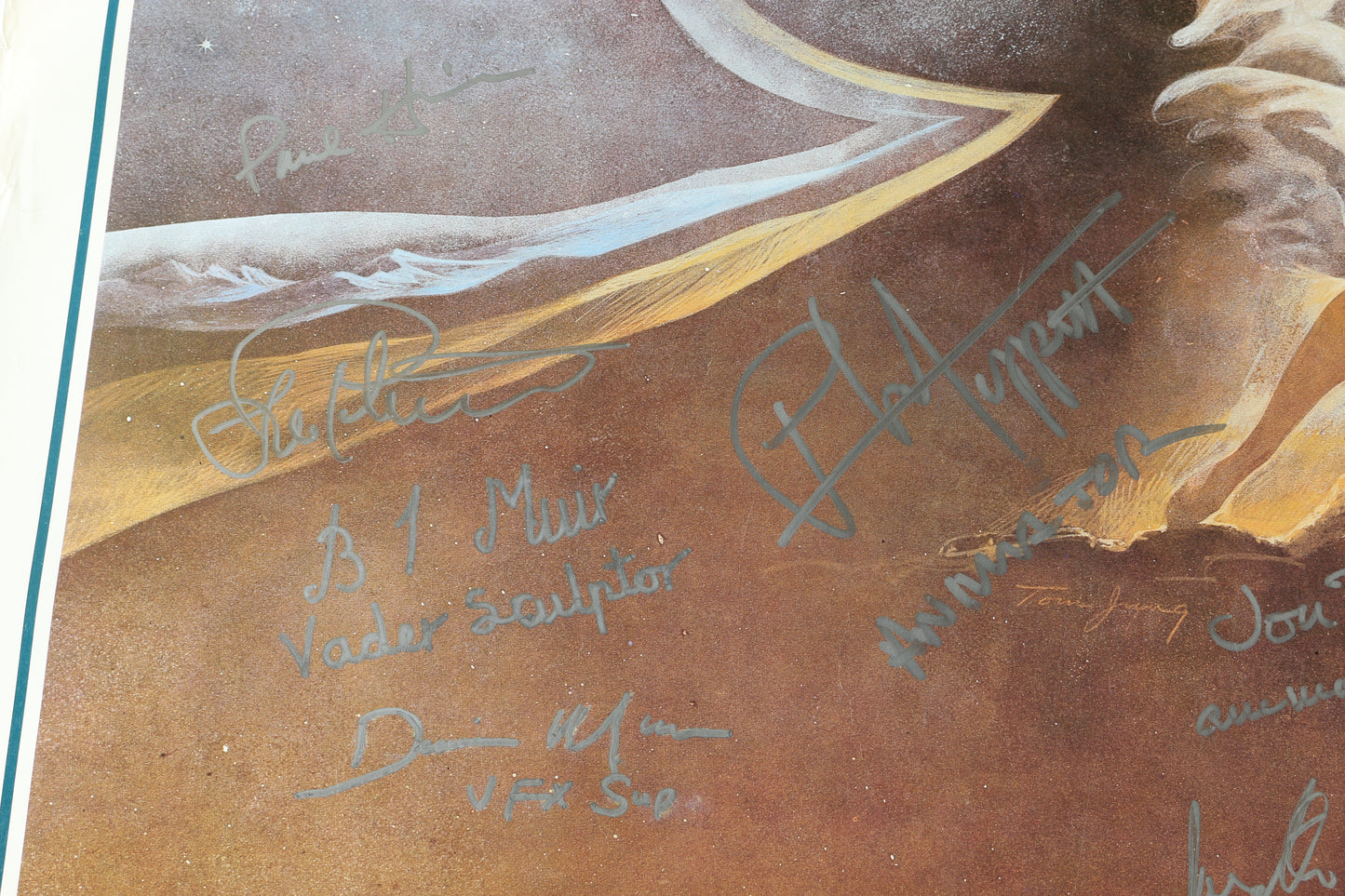 
                  
                    Star Wars: A New Hope 27x41 Poster Signed by Marcia Lucas, Ben Burtt, Jon Berg, Phil Tippett, Paul Hirsch, Dennis Murren, Brian Muir, Jon Erland, & Lorne Peterson
                  
                