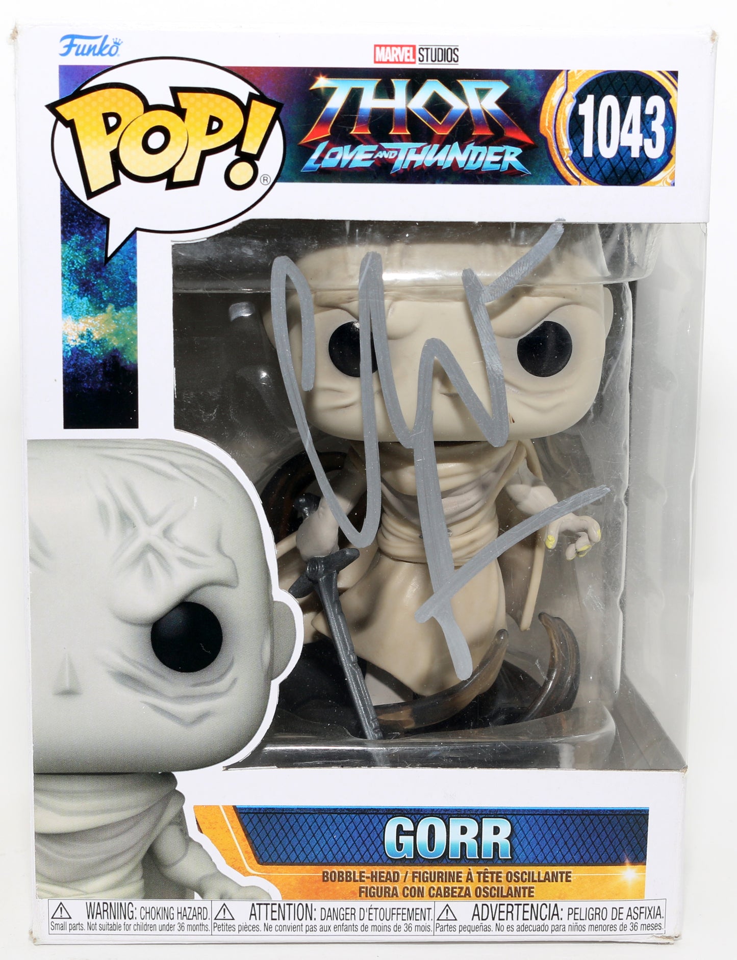 
                  
                    Christian Bale as Gorr the God Butcher in Thor: Love & Thunder Signed Funko POP! #1043
                  
                