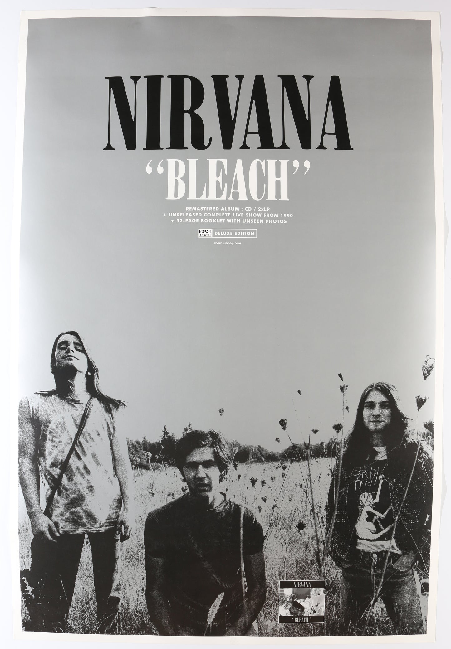 
                  
                    Chad Channing & Chris Novoselic from Nirvana Signed 24x36 Double Sided Poster
                  
                