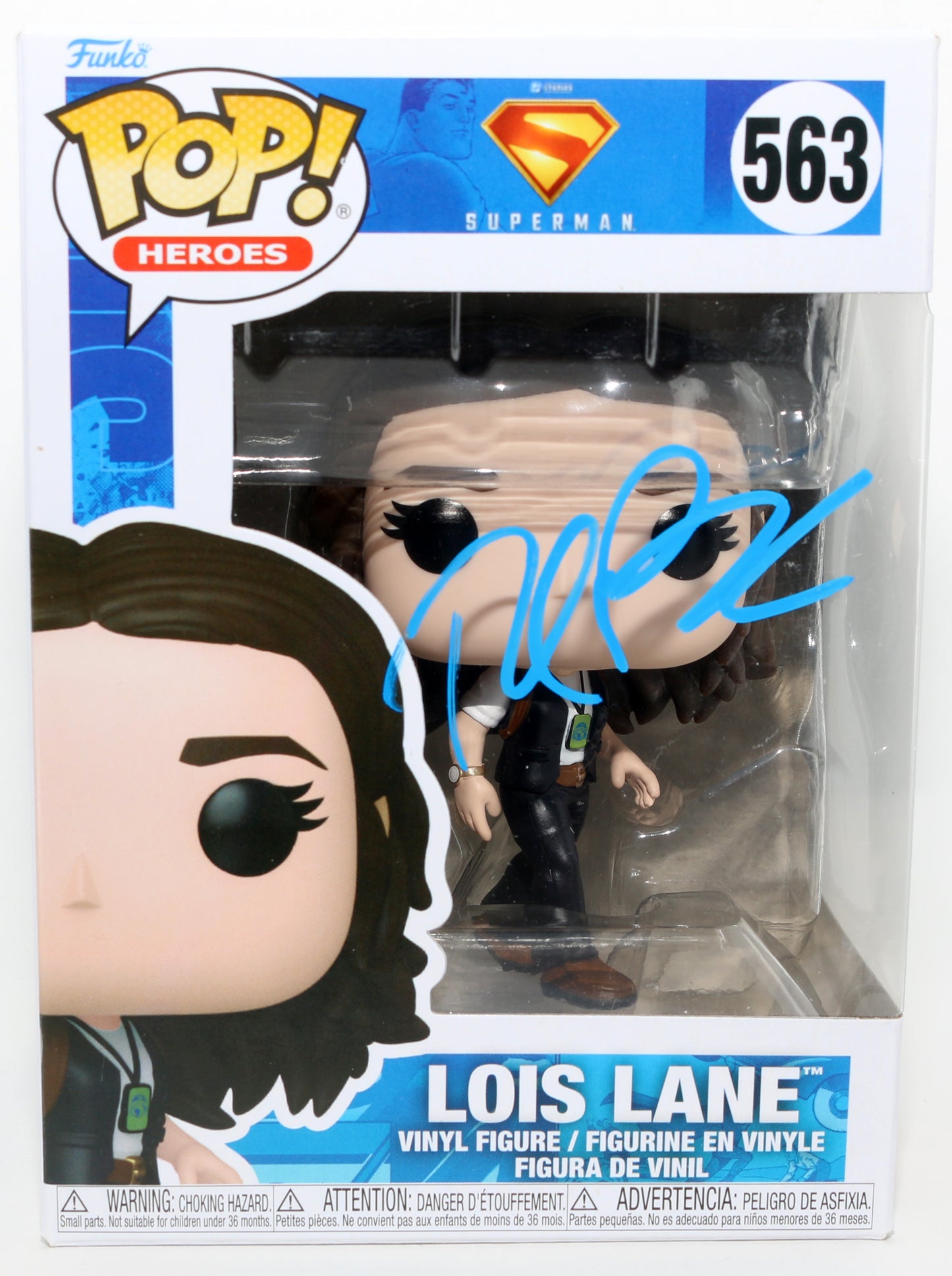 
                  
                    Rachel Brosnahan as Lois Lane in Superman Signed Funko POP! #563
                  
                
