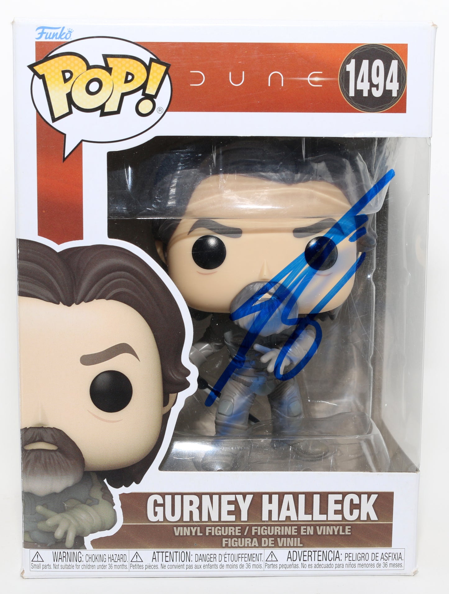 
                  
                    Josh Brolin as Gurney Halleck in Dune Signed Funko POP! #1494
                  
                