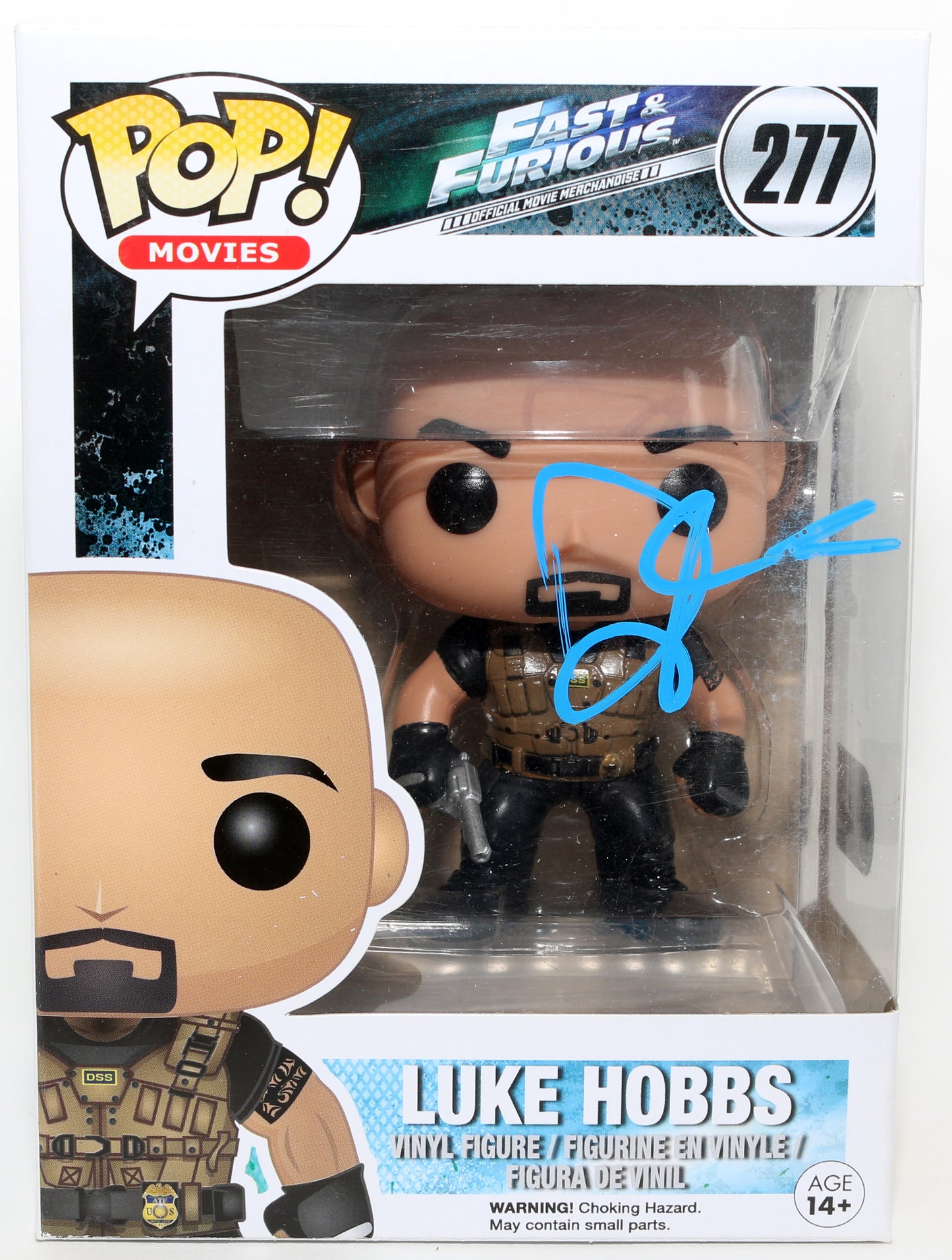 
                  
                    Dwayne 'The Rock' Johnson as Luke Hobbs in Fast & Furious (SWAU) Signed Funko POP! #277
                  
                