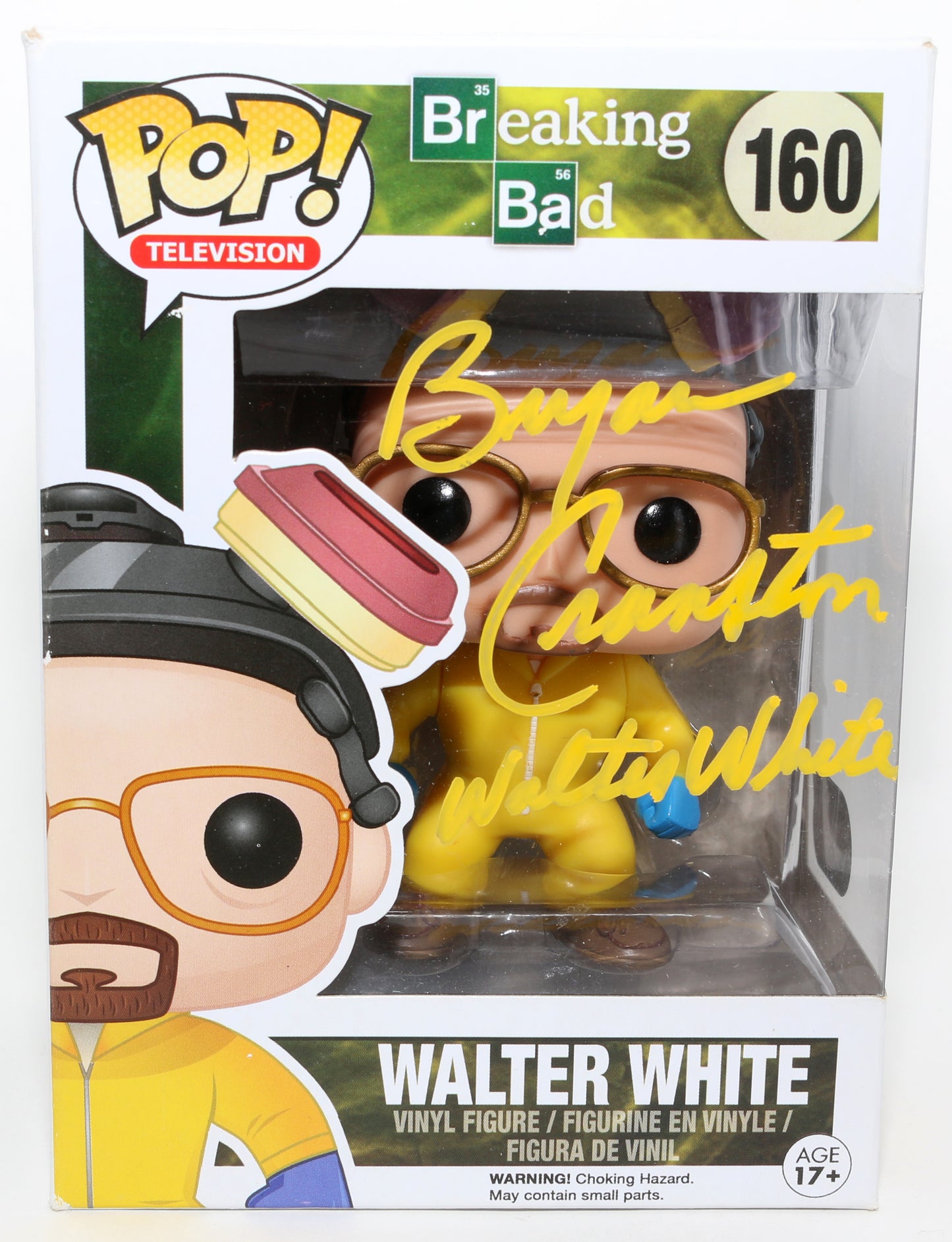 
                  
                    Bryan Cranston as Walter White in Breaking Bad (SWAU) Signed Funko POP! #160 with Character Name
                  
                