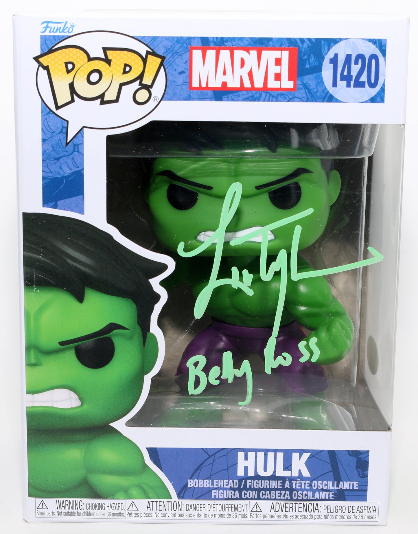 
                  
                    Liv Tyler as Betty Ross in The ncredible Hulk (JSA) Signed Funko POP! #1420 with Character Name
                  
                