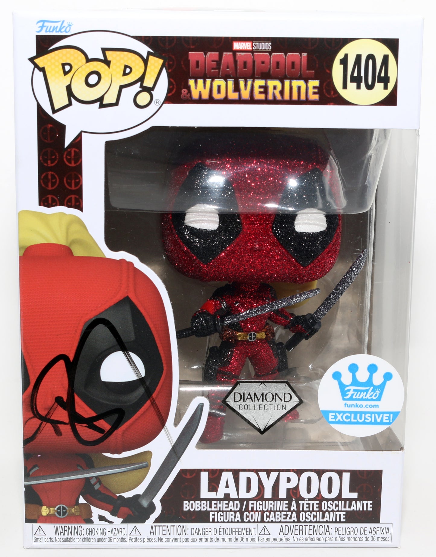 
                  
                    Blake Lively as Ladypool in Deadpool & Wolverine Diamond Edition Funko Store Exclusive Signed Funko POP! #1404
                  
                