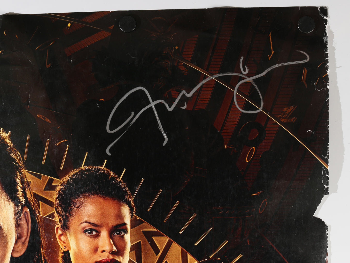 
                  
                    Loki 27x40 Poster Cast Signed by Tom Hiddleston, Jonathan Majors, Wunmi Mosaku, Tara Strong, Casting Director: Sarah Finn, Costume Designer: Christine Wada, Writer: Michael Waldron, & Producer: Kevin Feige
                  
                