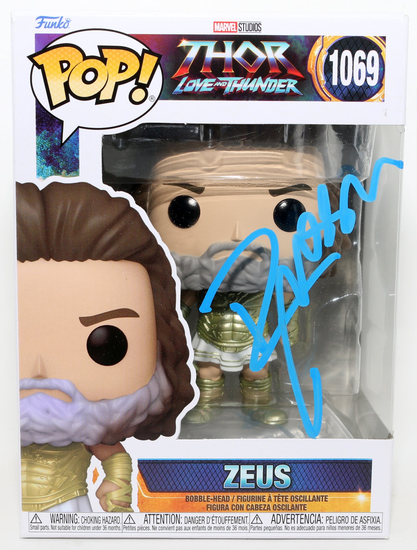
                  
                    Russell Crowe as Zeus in Thor: Love & Thunder Signed Funko POP! #1069
                  
                
