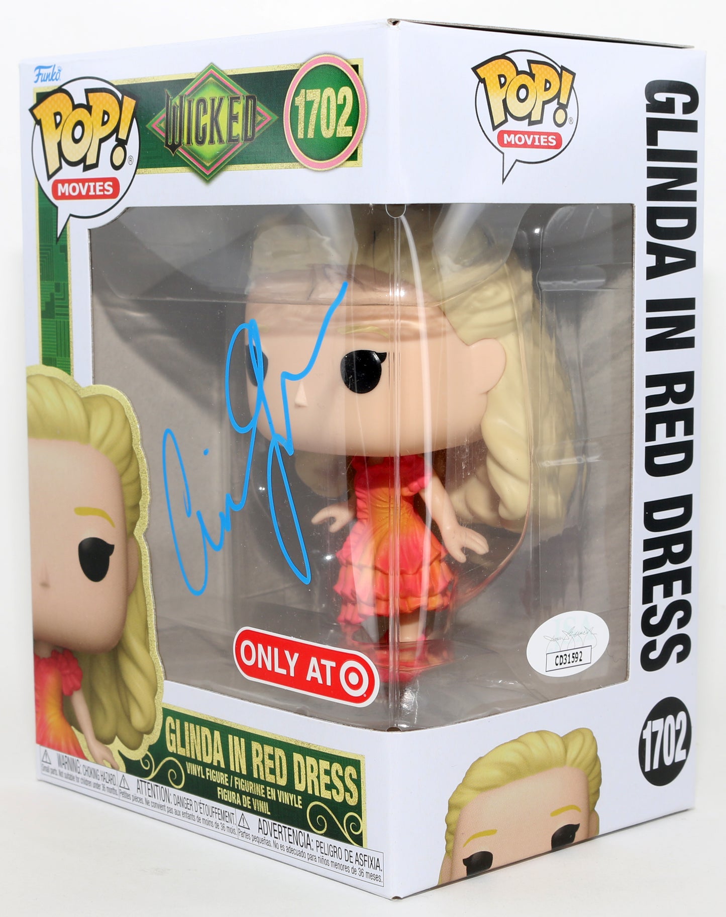 
                  
                    Ariana Grande as Glinda [Ozdust Ballroom] in Wicked Target Exclusive (JSA) Signed Funko POP! #1702
                  
                