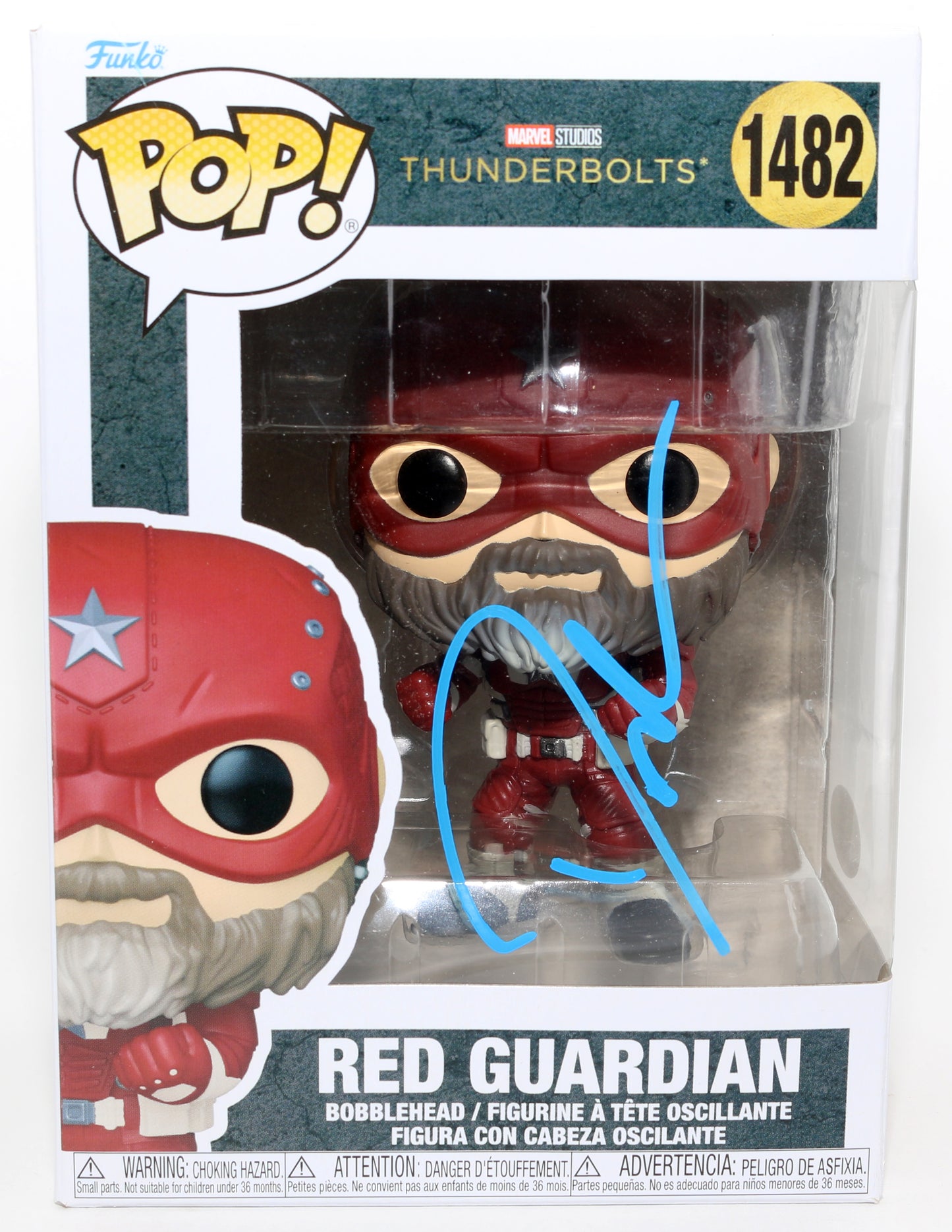 
                  
                    David Harbour as Alexei / Red Guardian in Thunderbolts* / The New Avengers (JSA) Signed Funko POP! #1482
                  
                