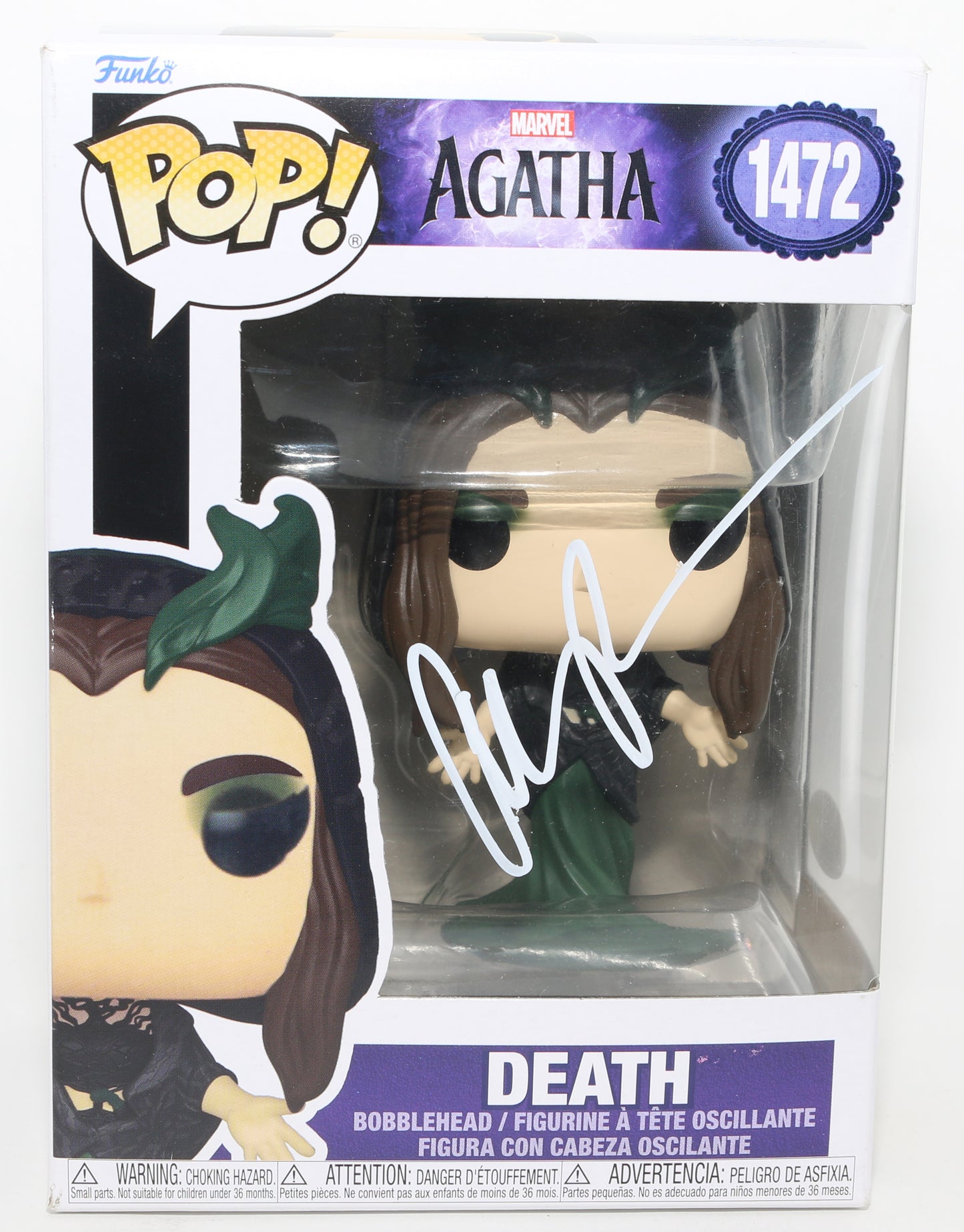 
                  
                    Aubrey Plaza as Death / Rio Vidal in Agatha All Along (JSA) Signed Funko POP! #1472
                  
                
