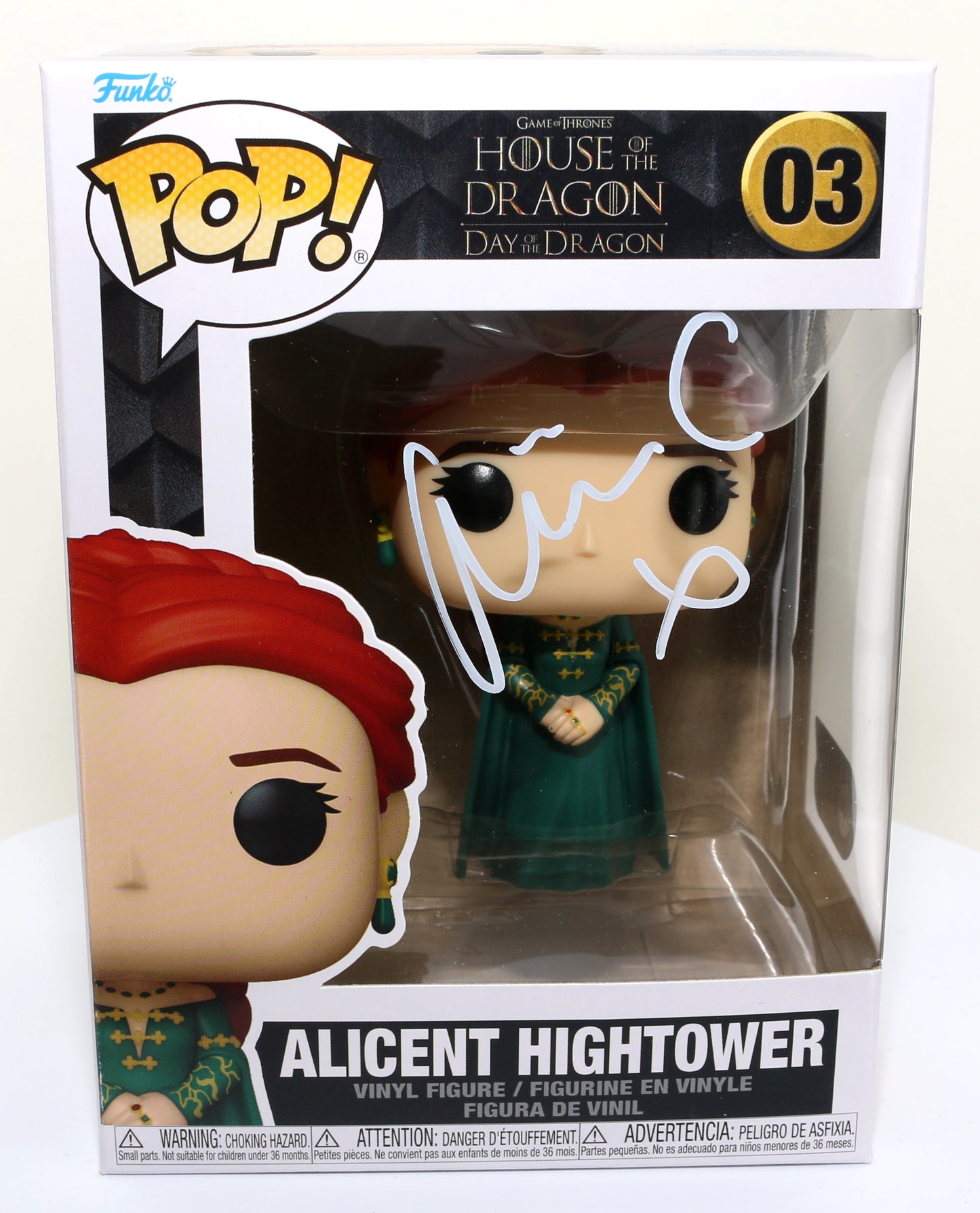 
                  
                    Olivia Cooke as Alicent Hightower in House of the Dragon (SWAU) Signed Funko POP! #03
                  
                