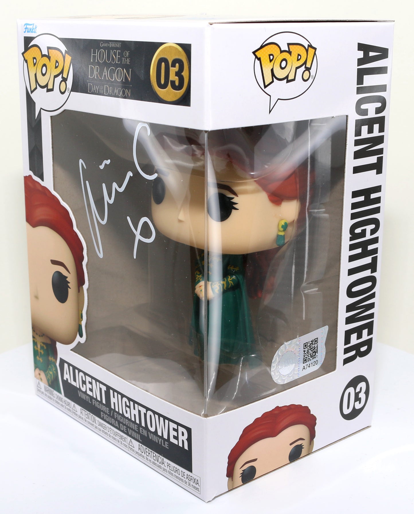 
                  
                    Olivia Cooke as Alicent Hightower in House of the Dragon (SWAU) Signed Funko POP! #03
                  
                