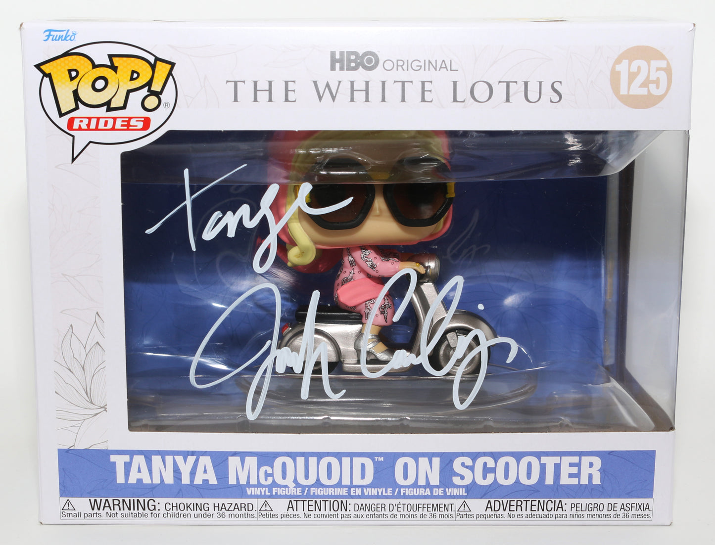 
                  
                    Jennifer Coolidge as Tanya McQuoid in The White Lotus Signed Oversized Funko POP! #125 with Character Name
                  
                