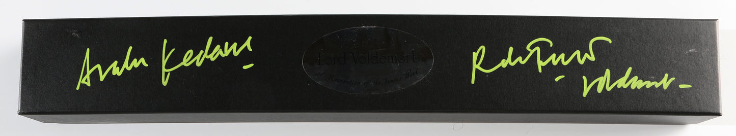 
                  
                    Ralph Fiennes as Lord Voldemort in Harry Potter & the Deathly Hallows – Part 2 Signed Prop Replica Wizarding World Wand with Character Name & Quote
                  
                