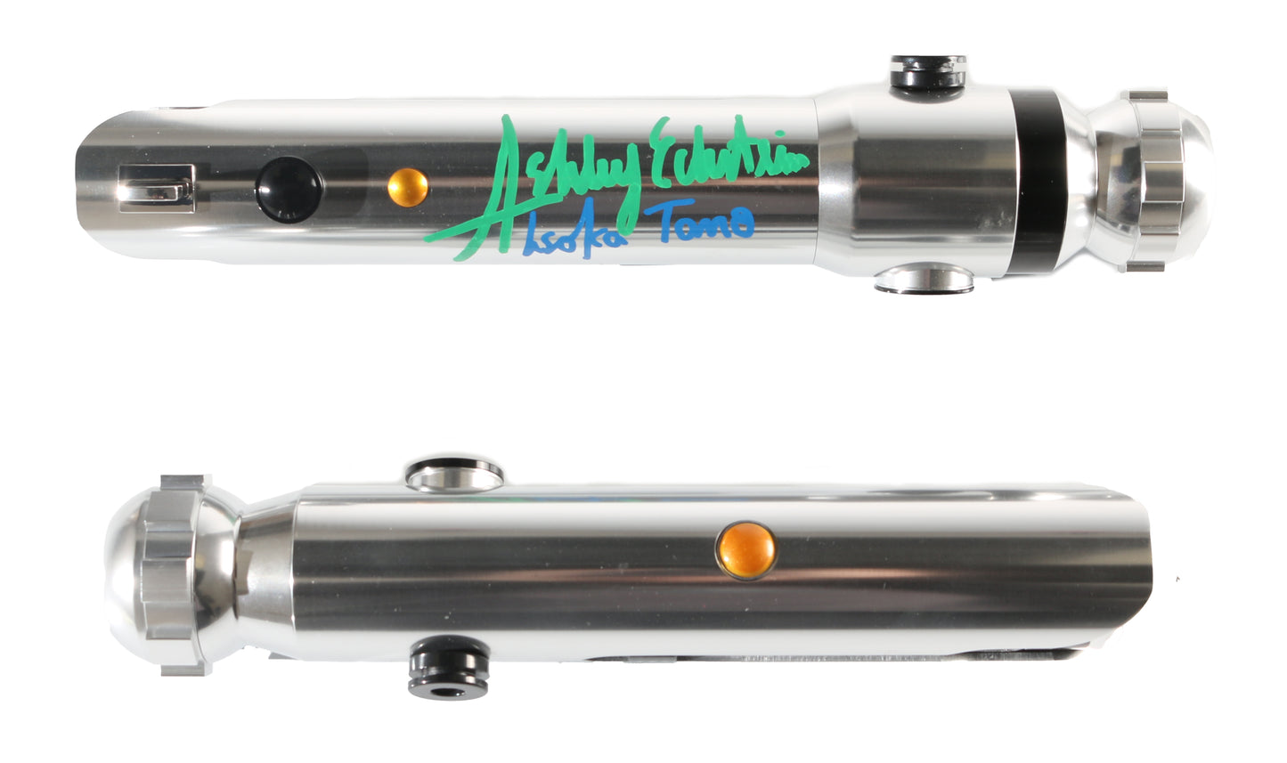 
                  
                    Ahsoka Tano from Star Wars: Rebels & the Mandalorian Disney Galaxy's Edge Prop Replica Legacy Lightsaber Signed by Ashley Eckstein with Character Name
                  
                