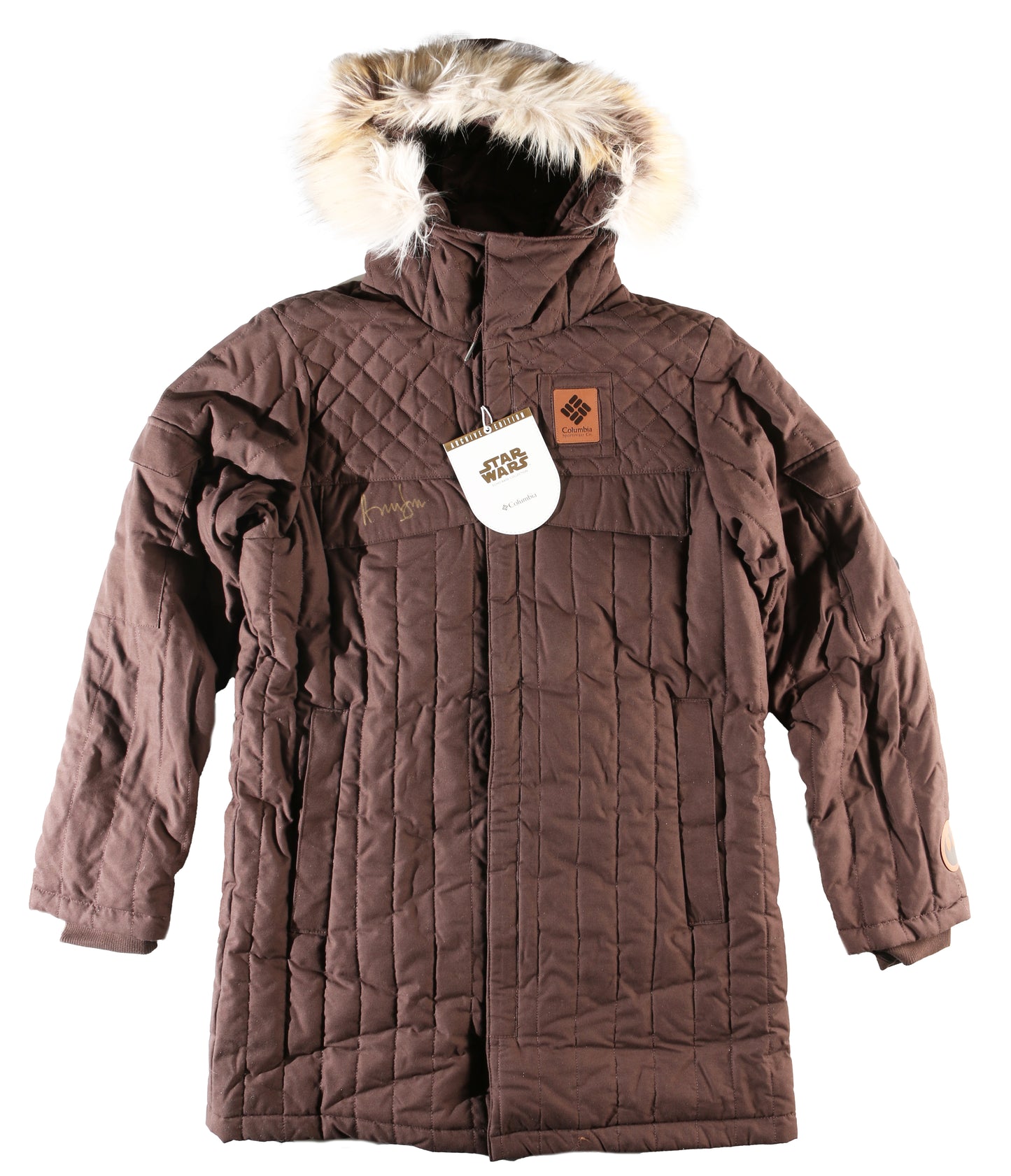 
                  
                    Harrison Ford as Han Solo in Star Wars: The Empire Strikes Back Signed Limited Edition Columbia Prop Replica Parka Jacket
                  
                
