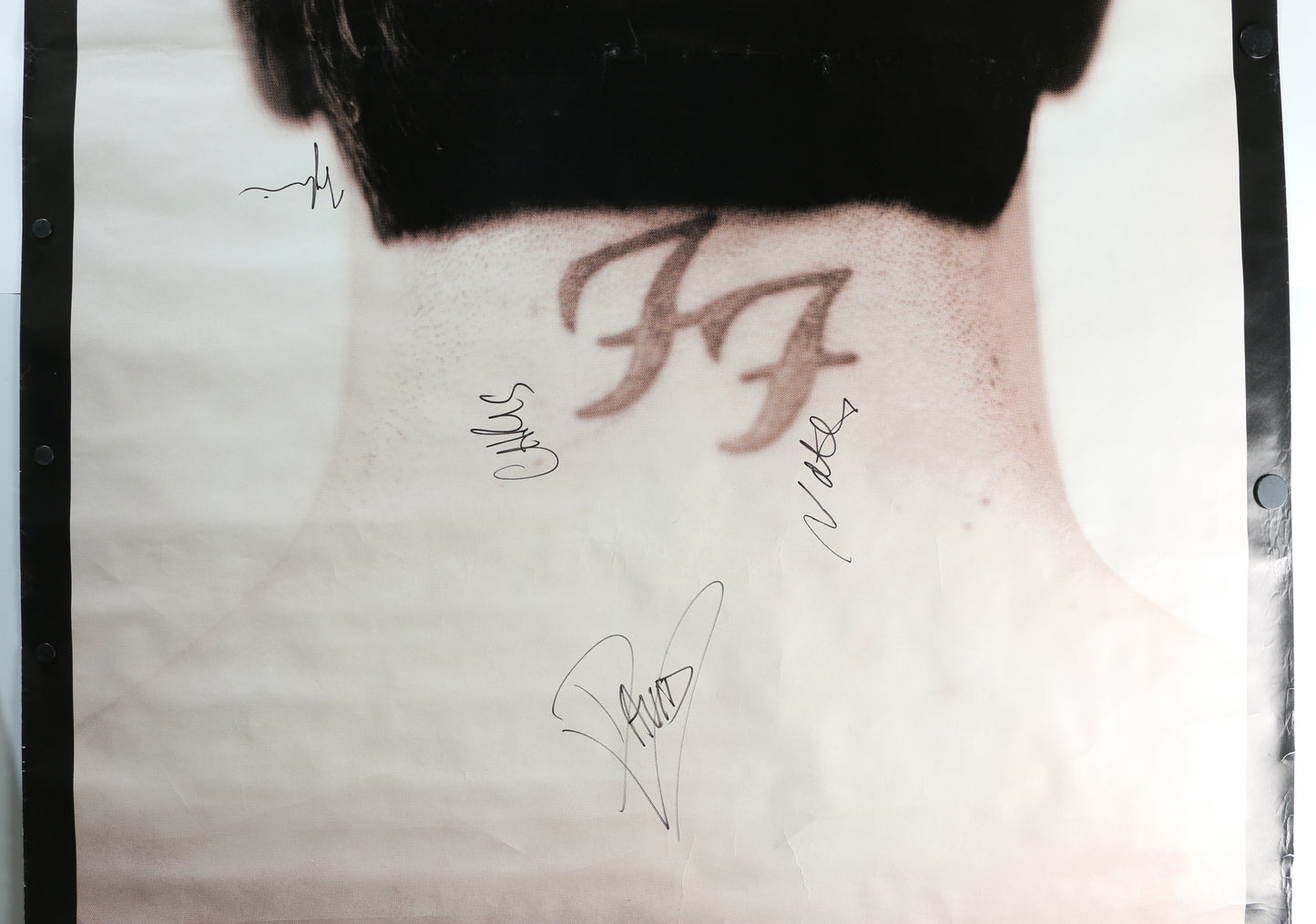 
                  
                    Foo Fighters 40x60 Subway Poster Band Signed by Dave Grohl, Taylor Hawkins, Nate Mendel, & Chirs Shiflett
                  
                